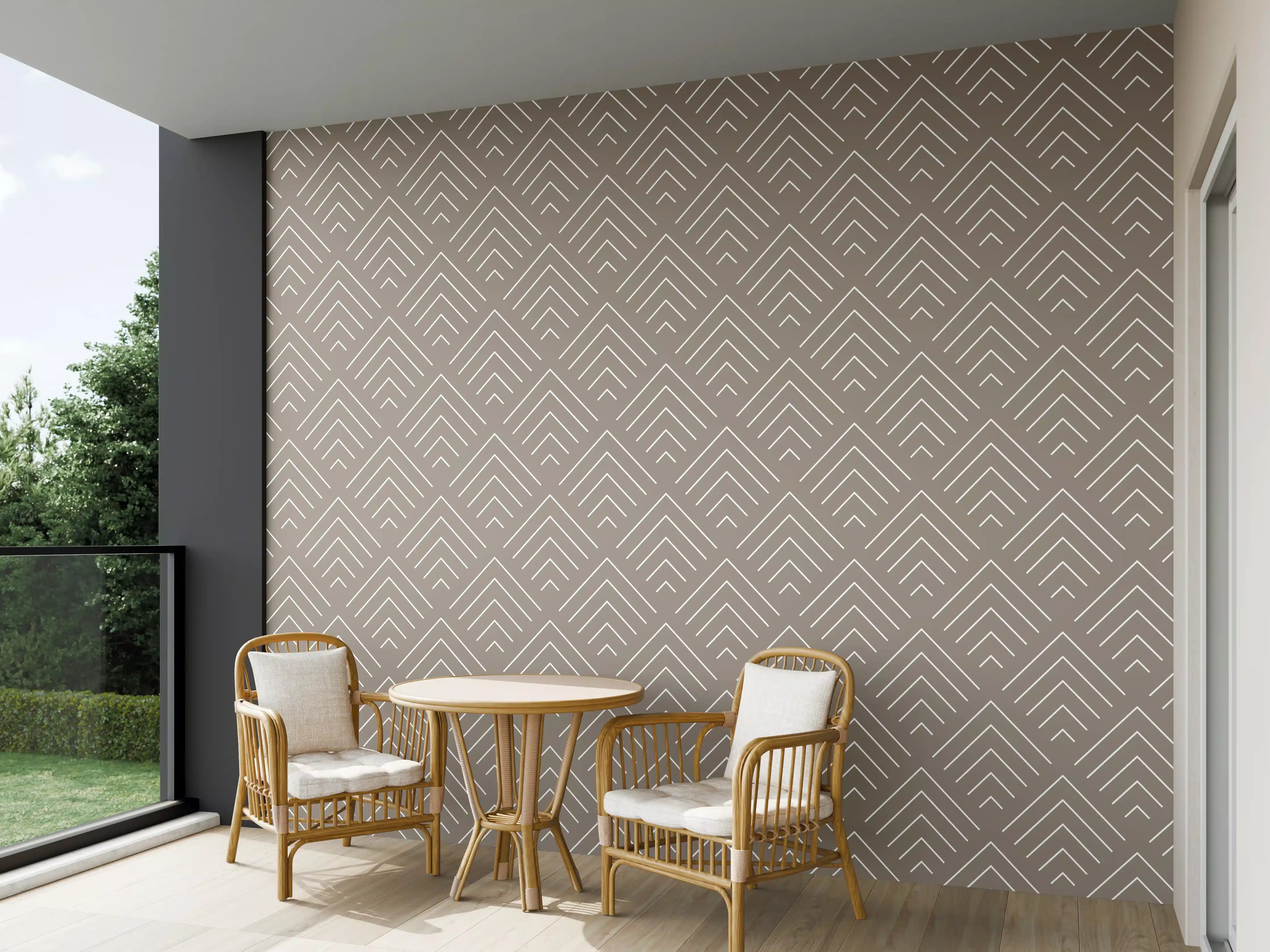 Wandverkleidung außen - Beige-motivierte Wandgestaltung