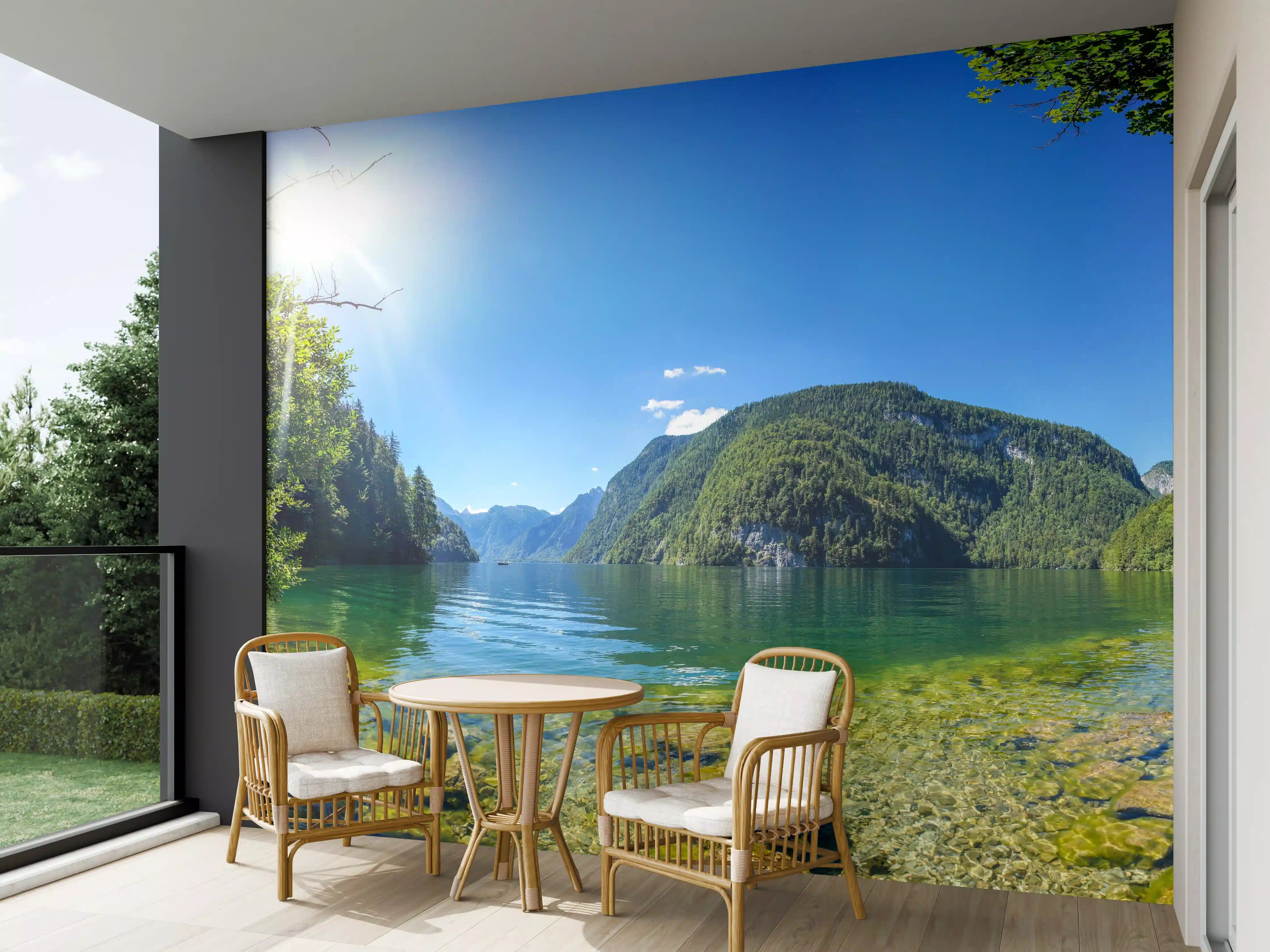 Wandverkleidung außen - Berge Alpen Königsee Österreich