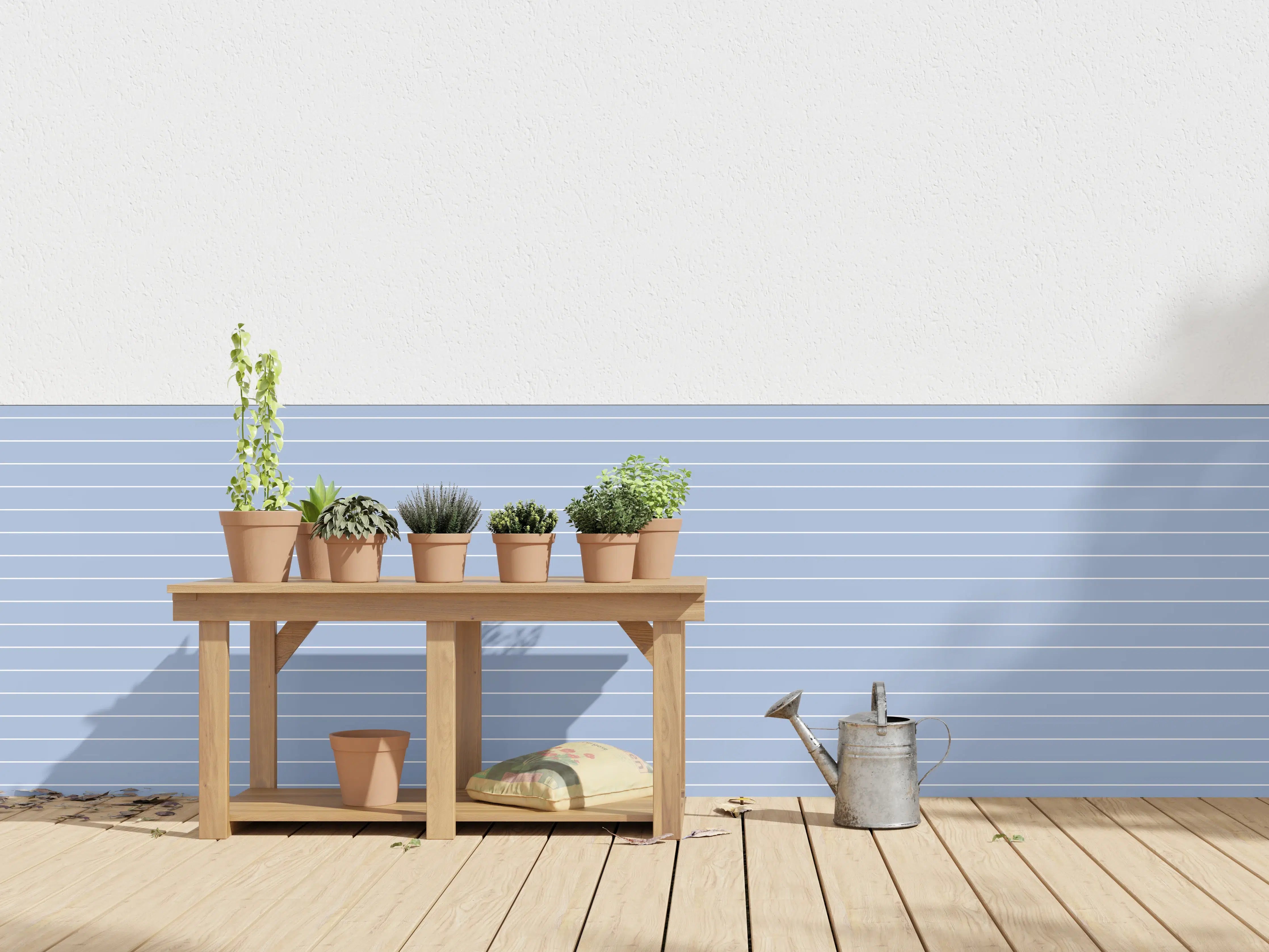 Wandverkleidung außen - Beruhigende Blau-Grau-Textur