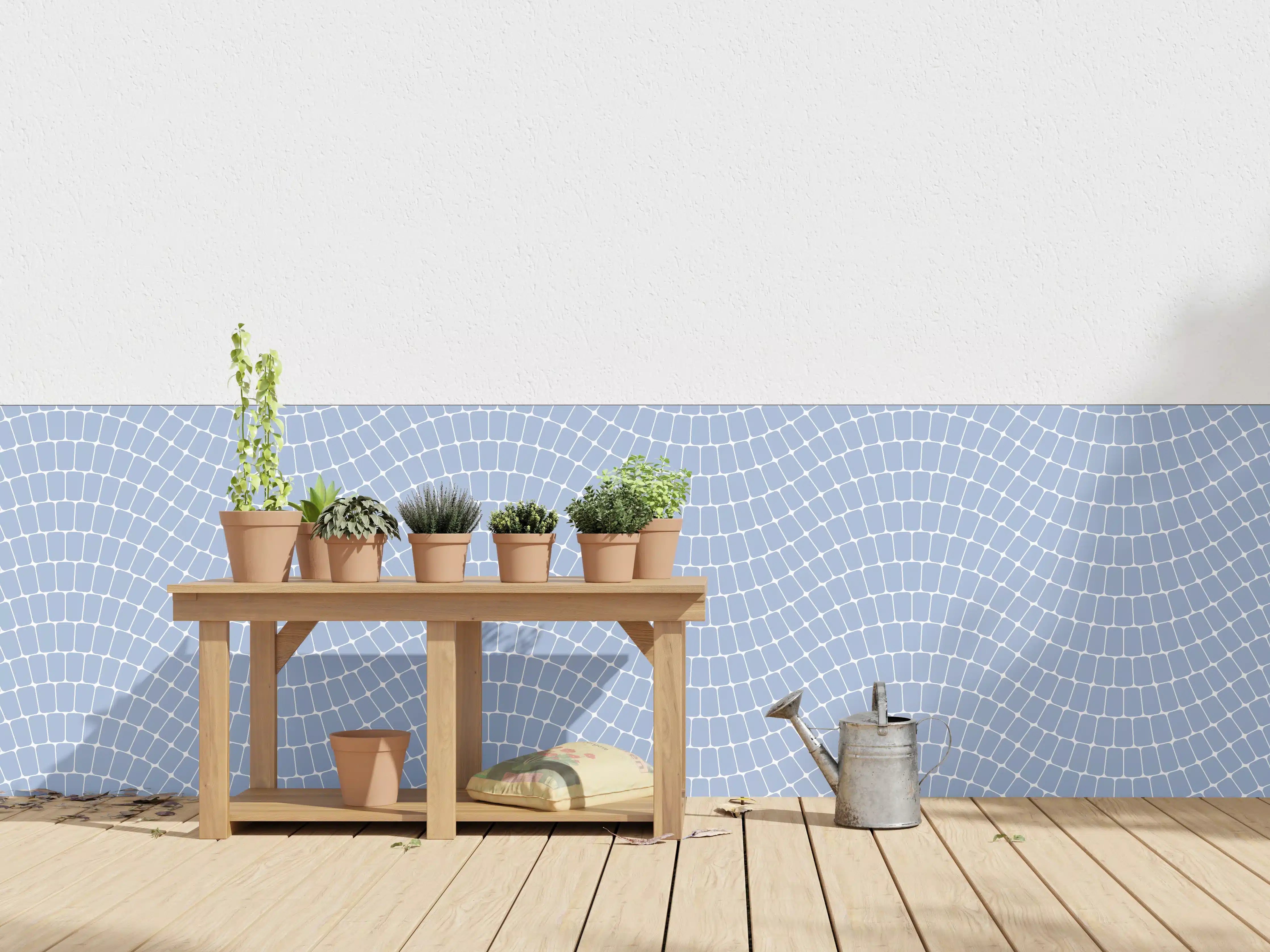 Wandverkleidung außen - Beruhigende Blau-Textur