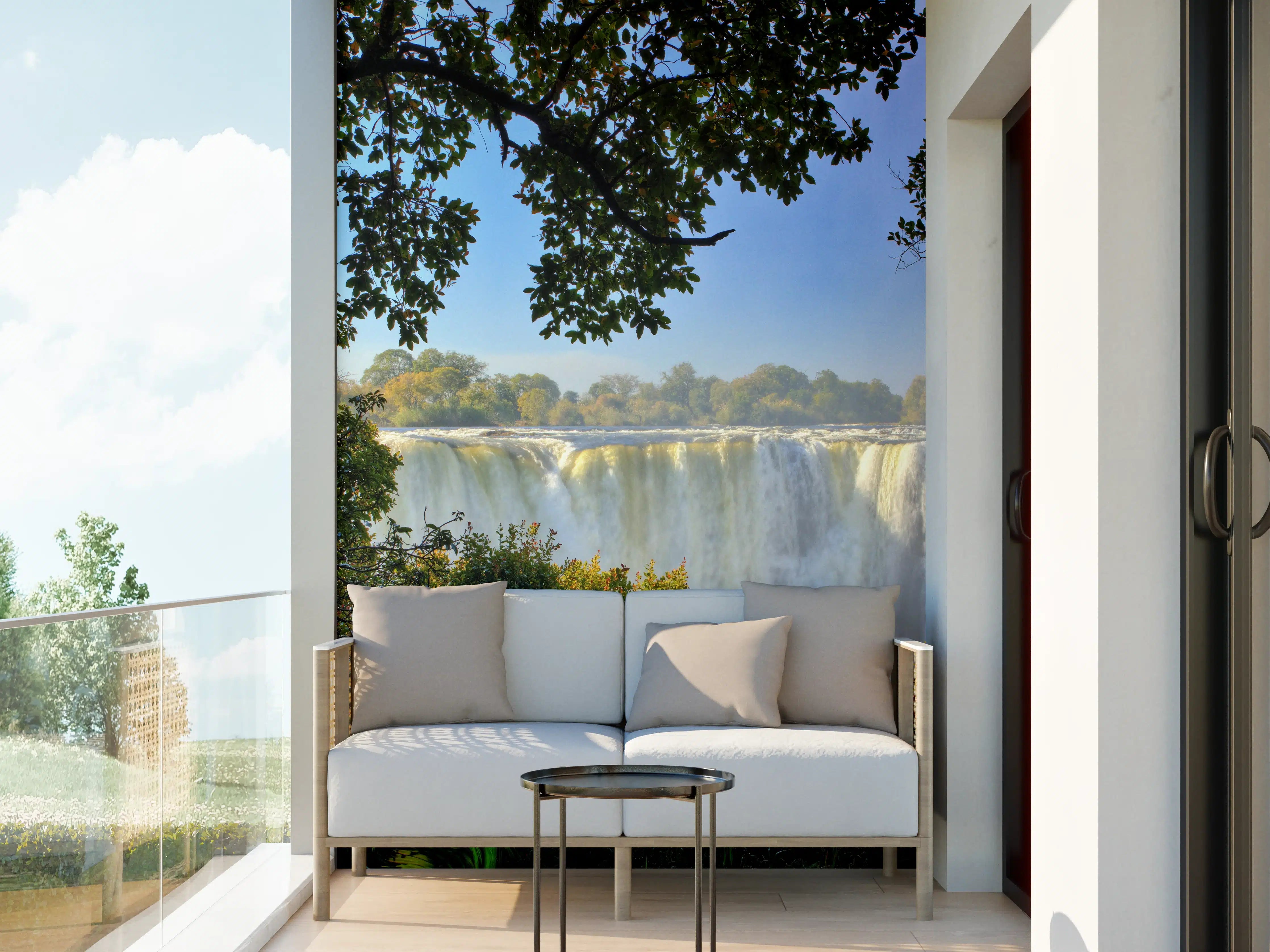 Wandverkleidung außen - Besondere Perspektive auf Victoria Falls
