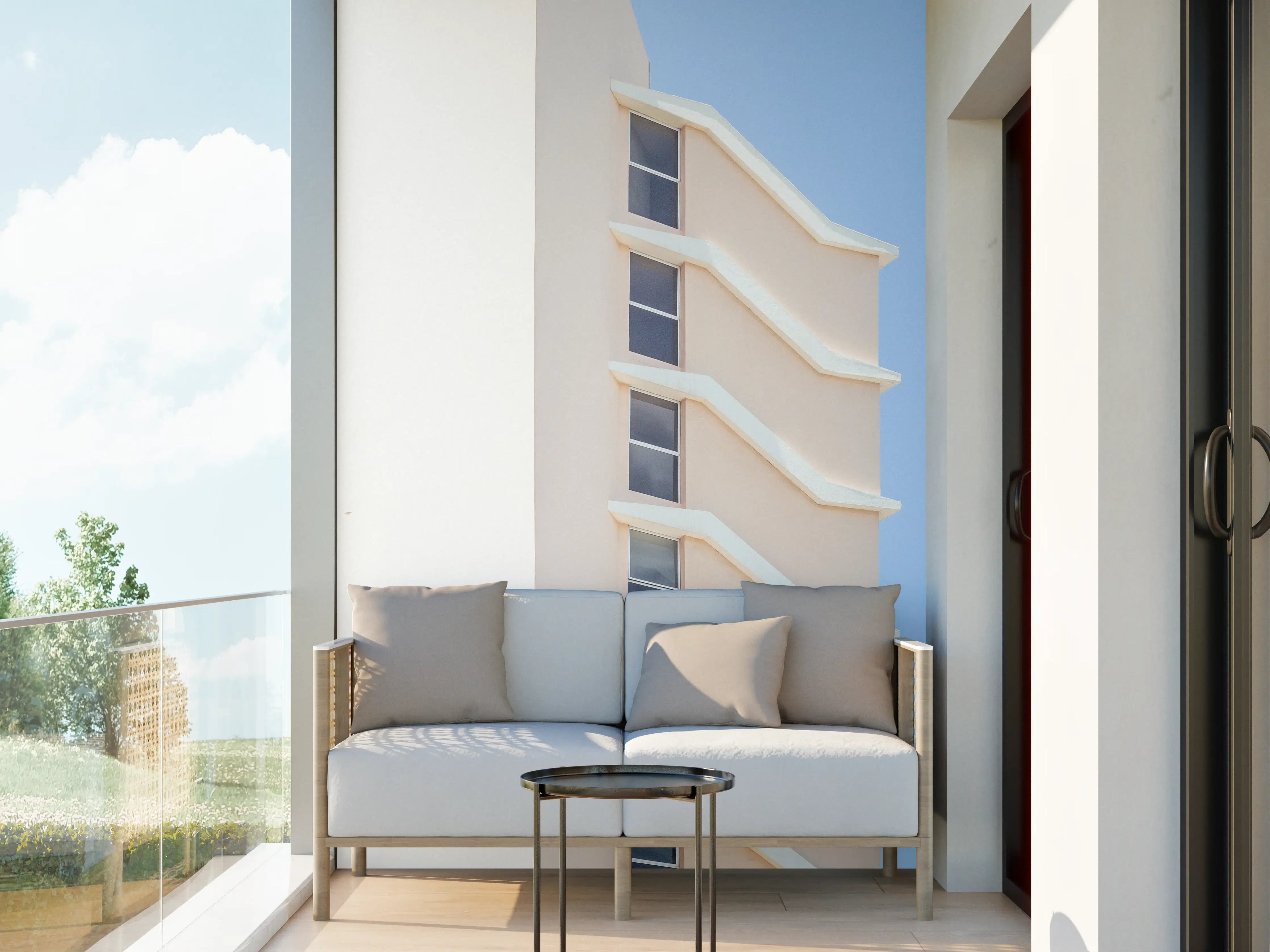 Wandverkleidung außen - Beverly Hills Architektur Chic