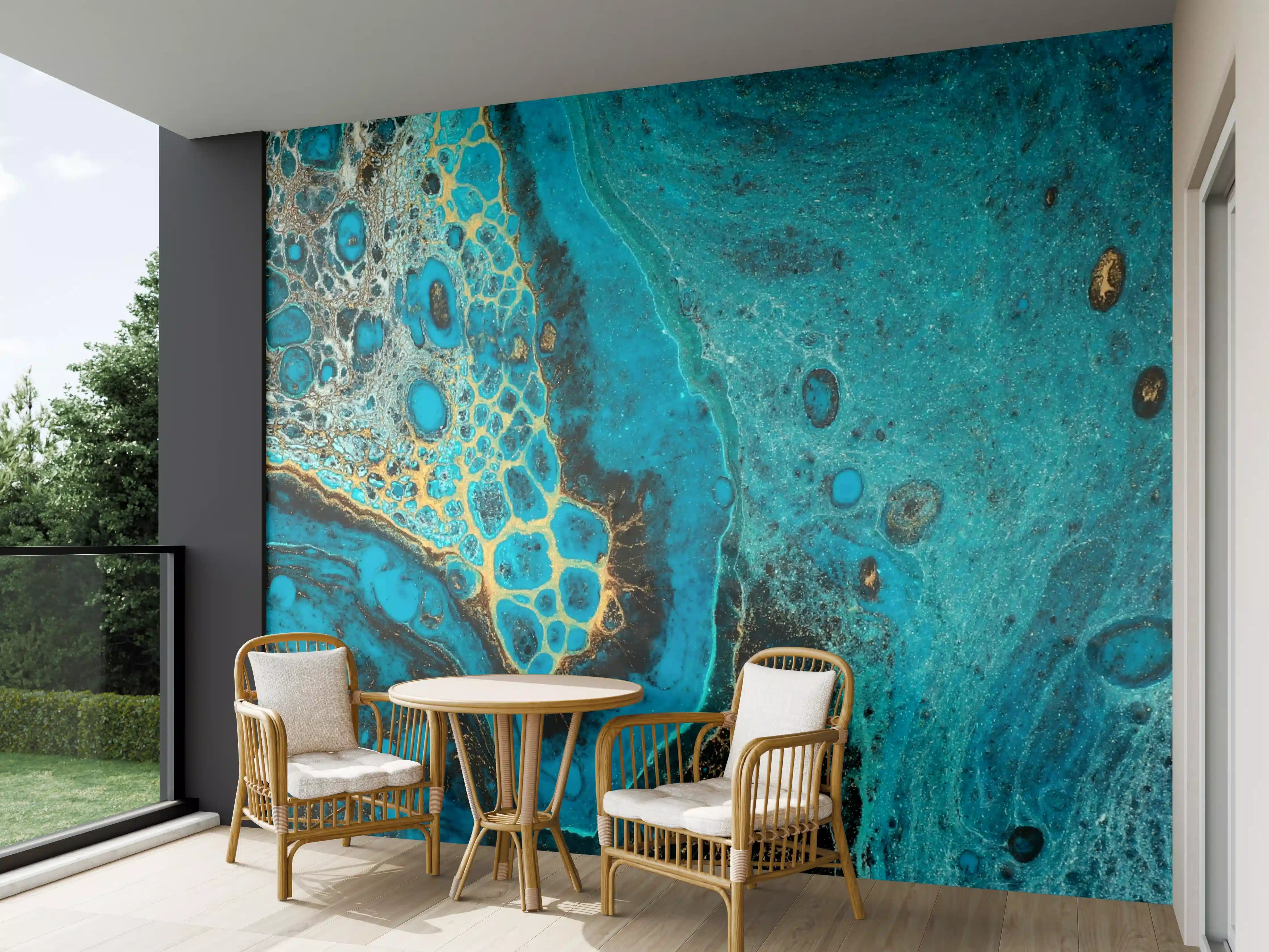 Wandverkleidung außen - Bläulicher Marmor