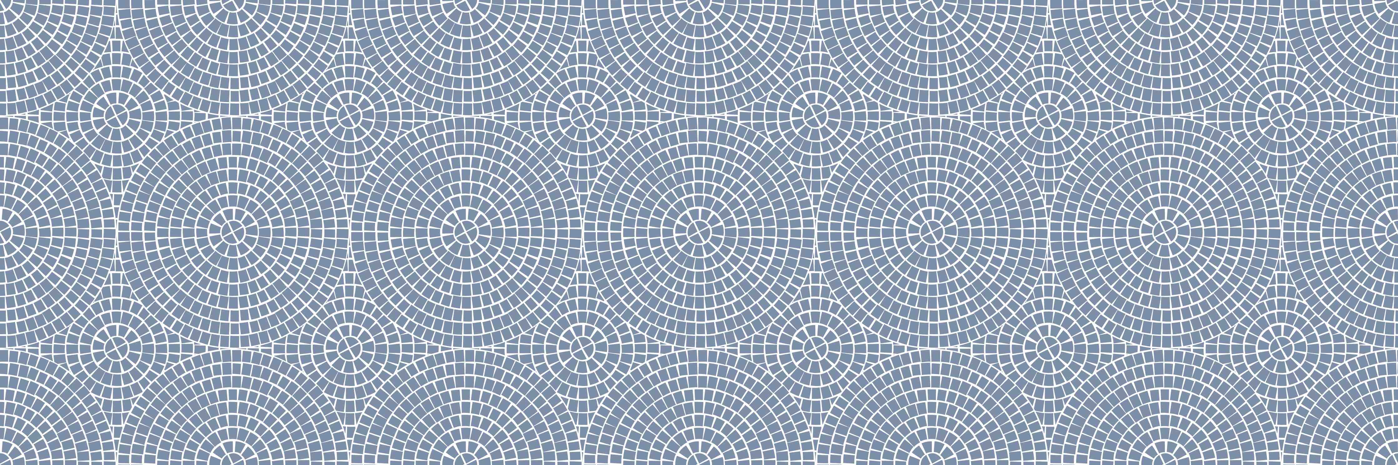 Wandverkleidung außen-Blaues Mosaik-Design