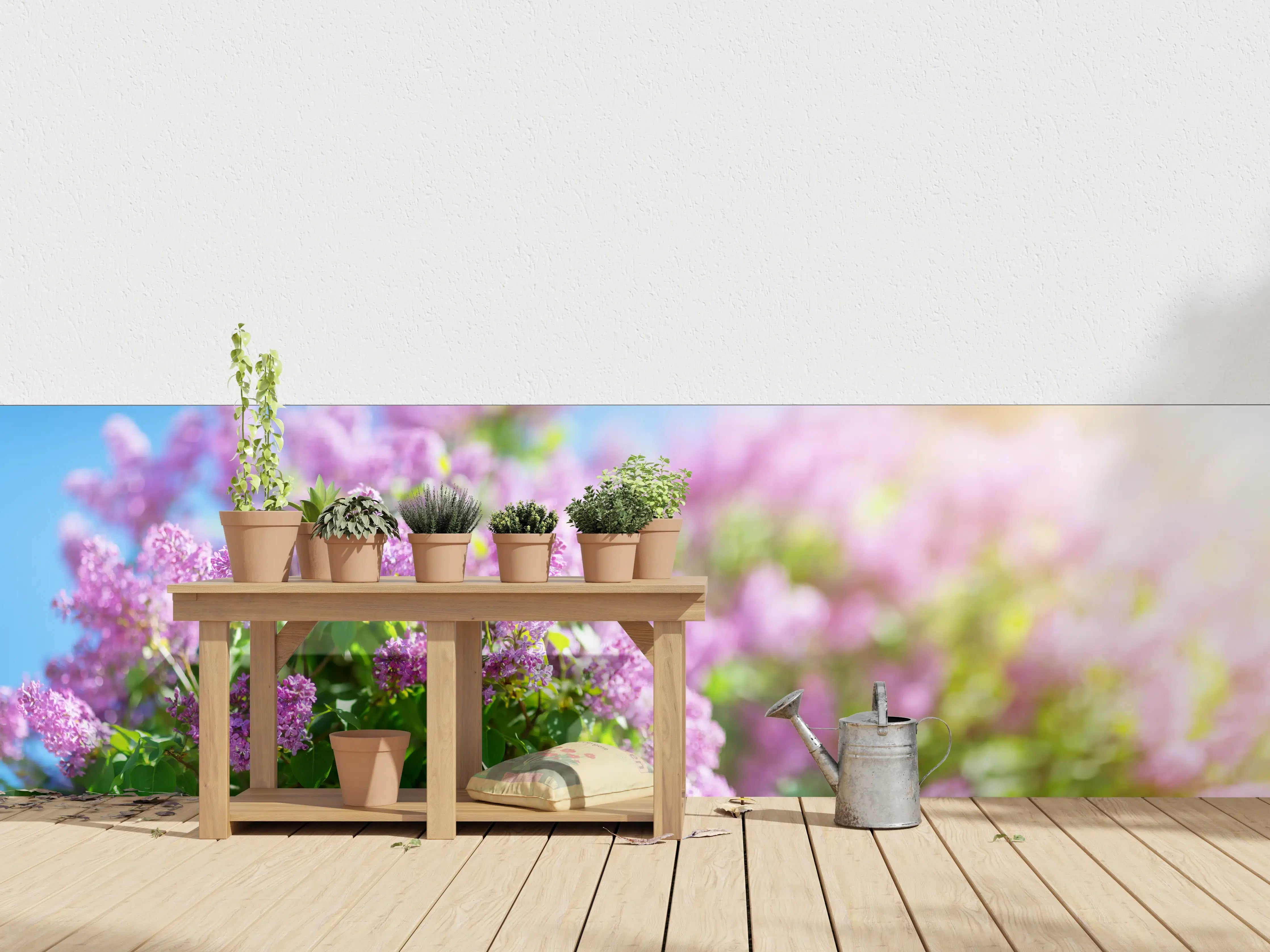 Wandverkleidung außen - Blumen blühen auf im Frühling