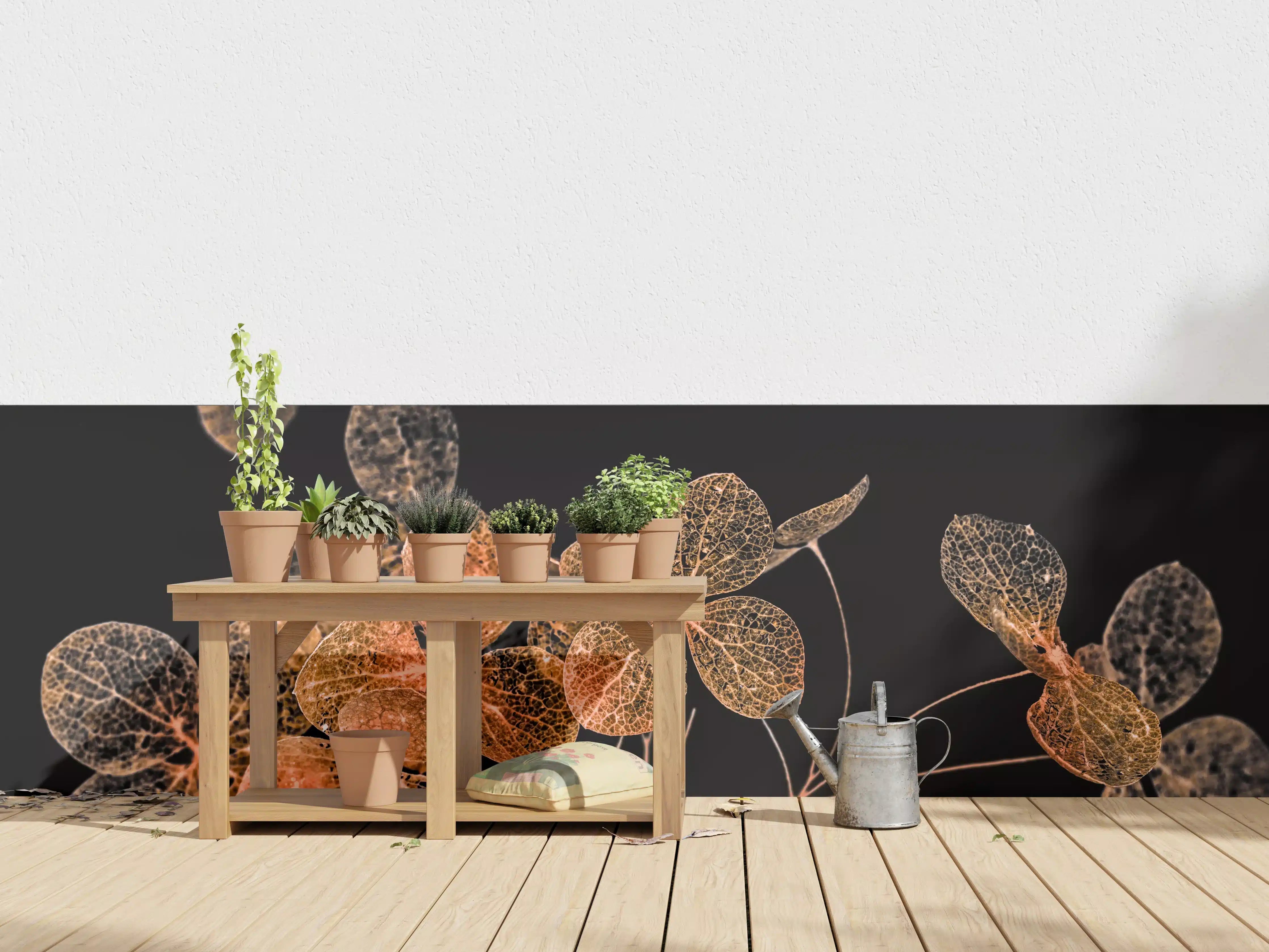 Wandverkleidung außen - Blumen im Detail - grafik