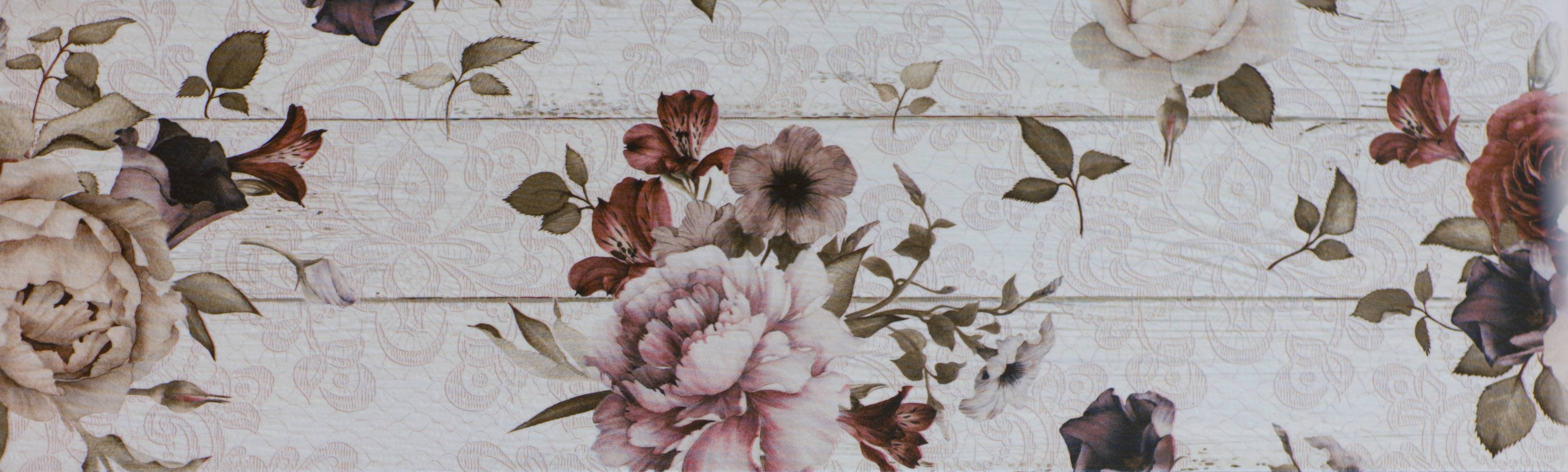 Wandverkleidung außen-Blumendekor in Sanften Pastellfarben