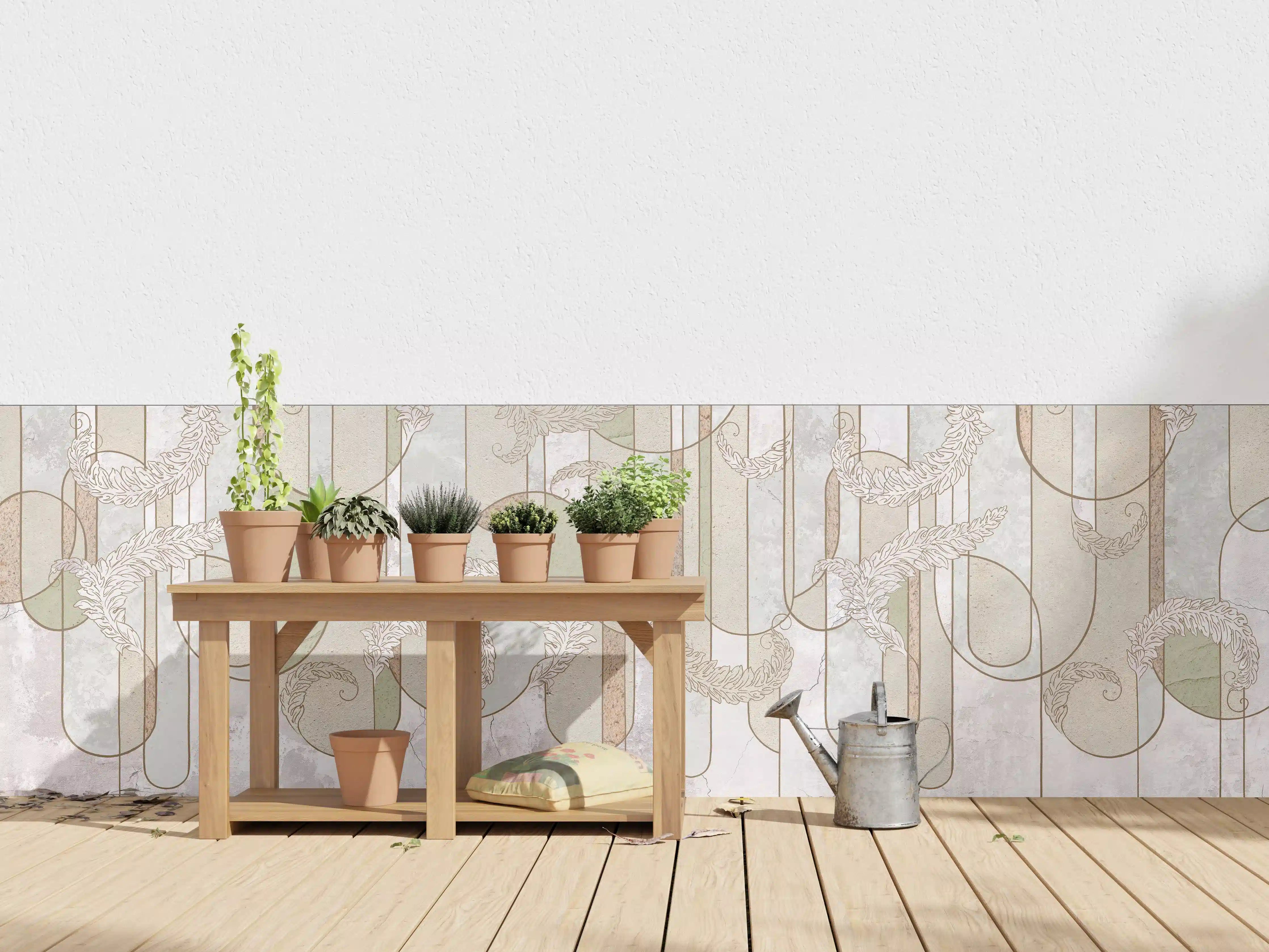 Wandverkleidung außen - Blumiges Loft Design
