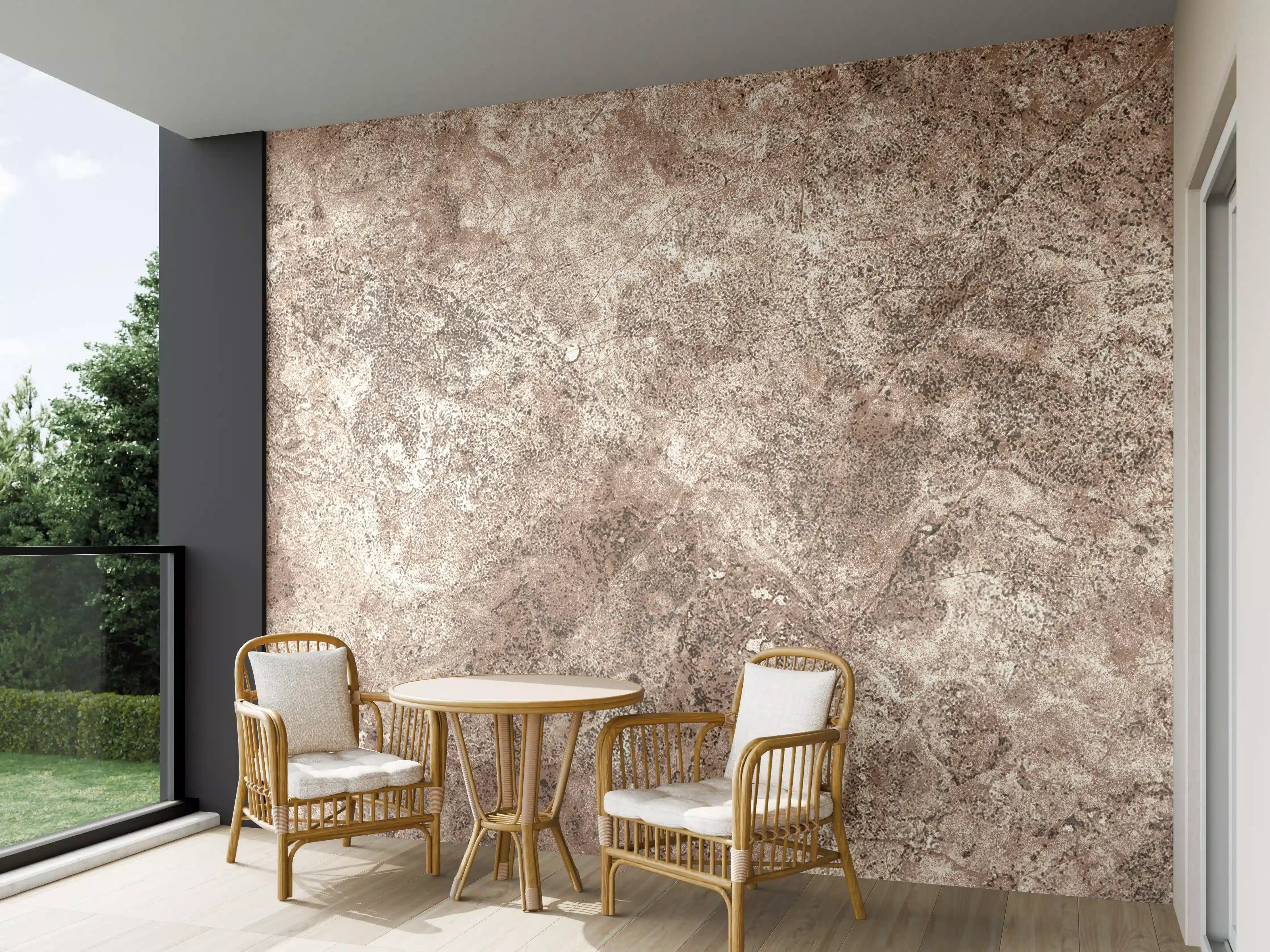 Wandverkleidung außen - Brauner alter Sandstein 2