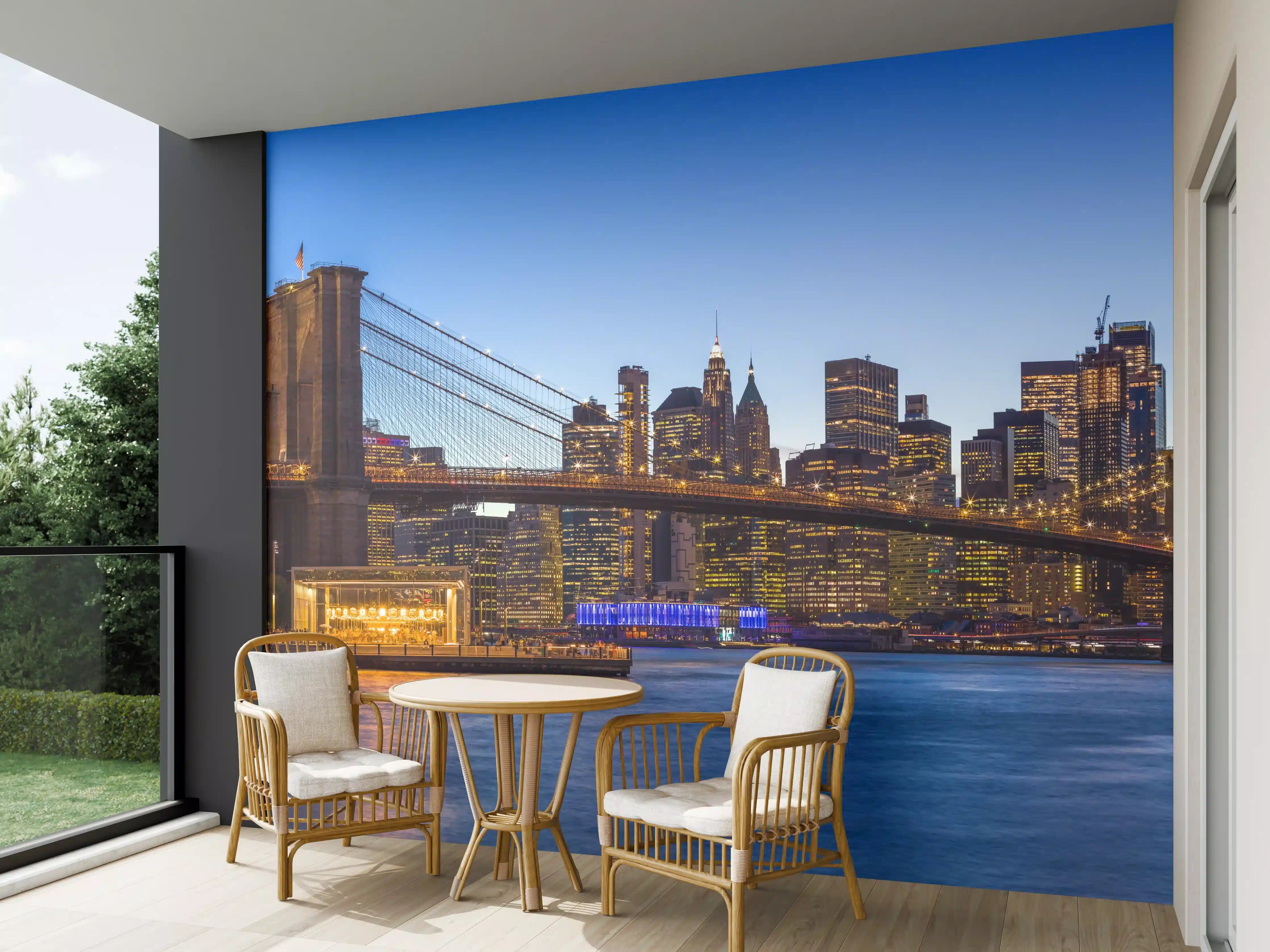 Wandverkleidung außen - Brooklyn Bridge - New York City