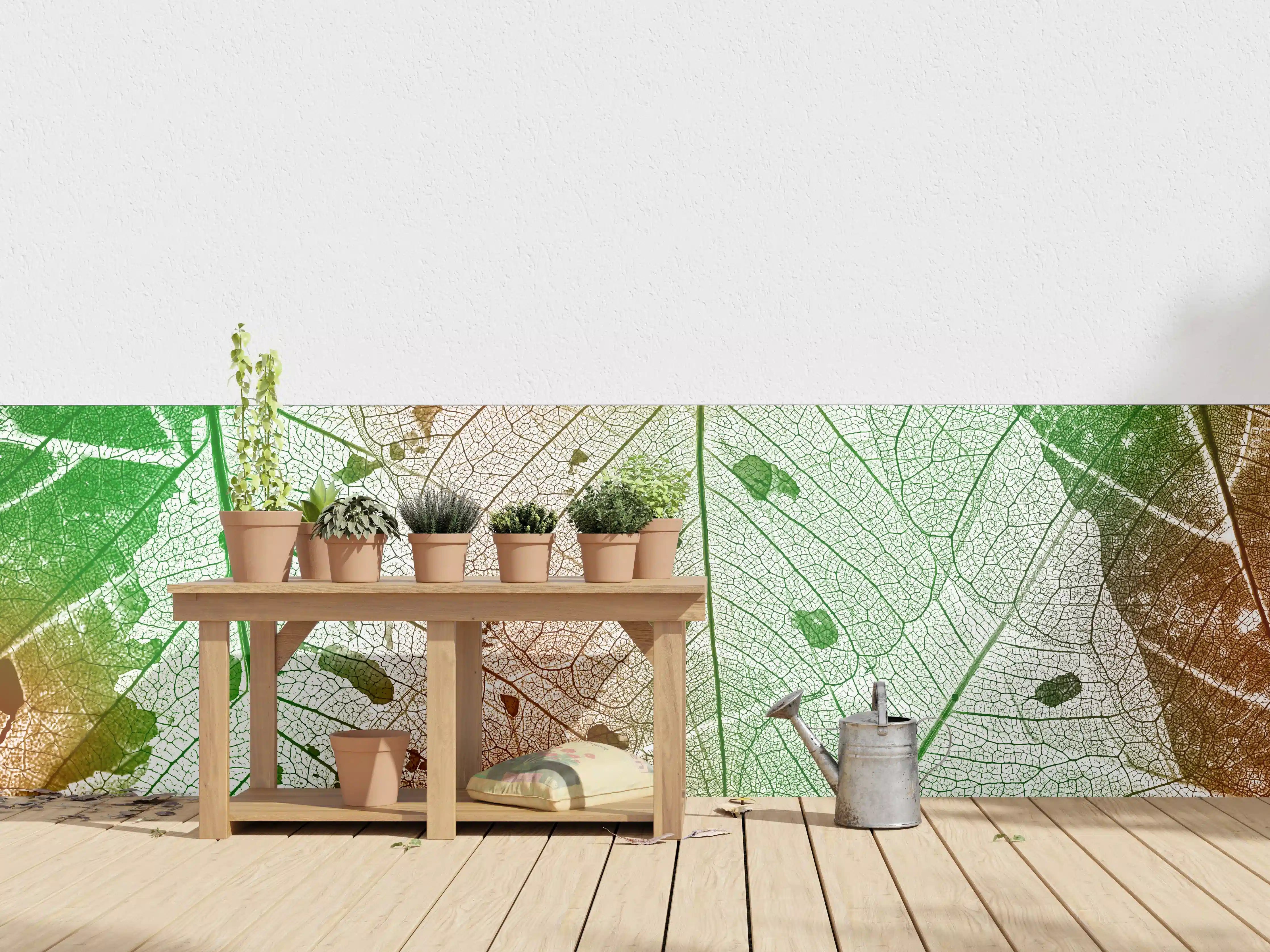 Wandverkleidung außen - Buntes Laub Texturen Bild