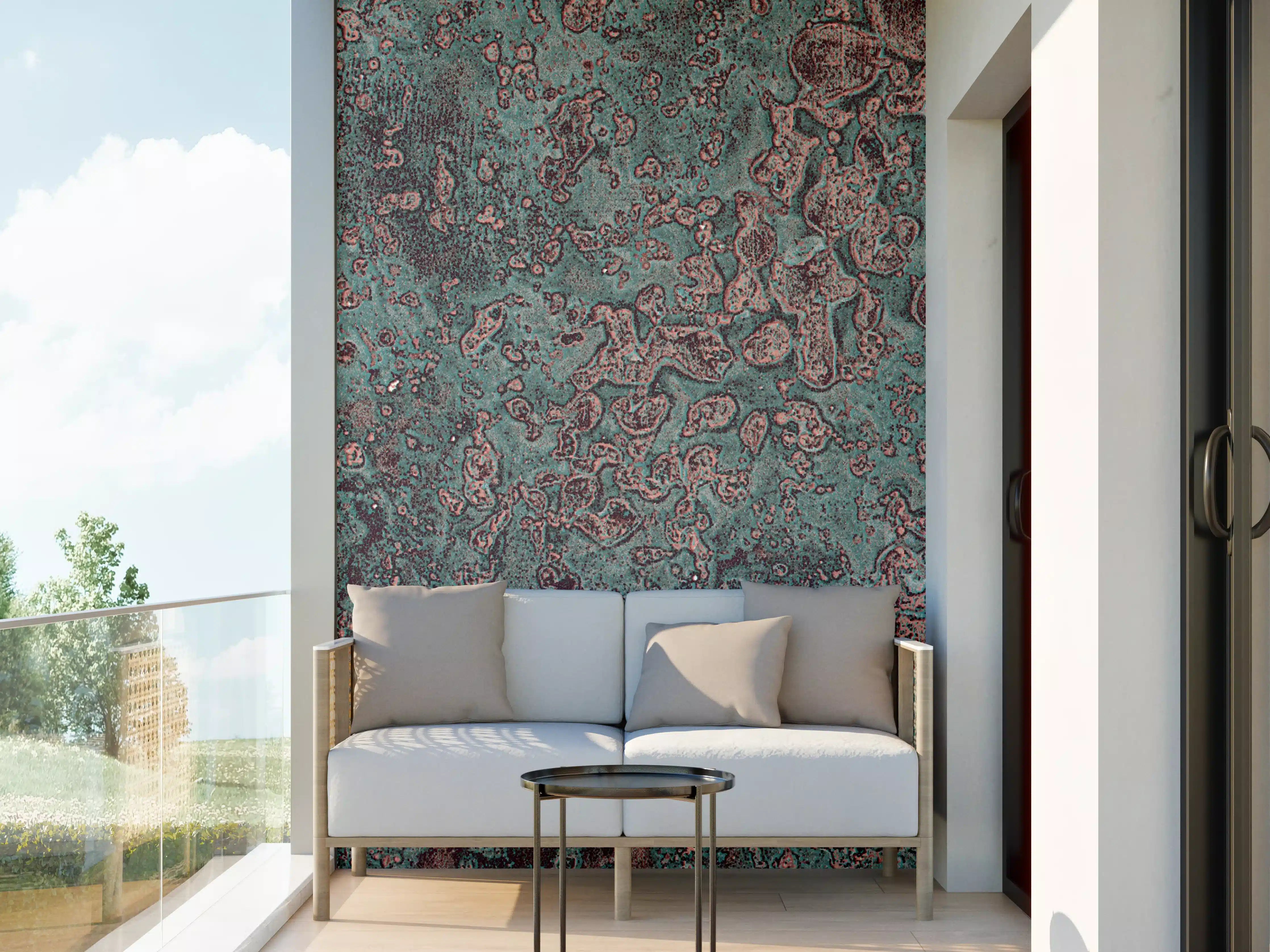 Wandverkleidung außen - Buntes Marmor-Textur Design