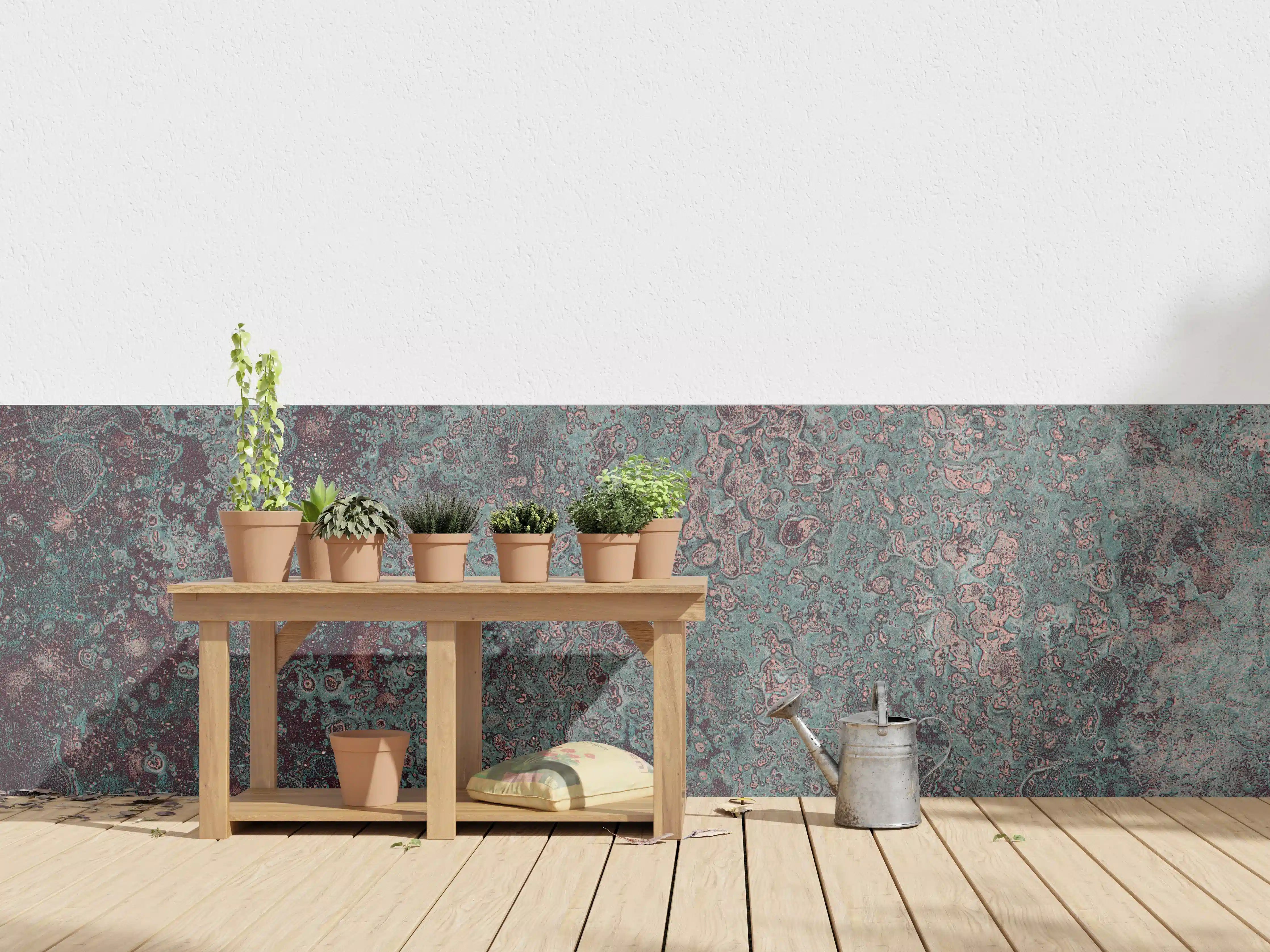 Wandverkleidung außen - Buntes Marmor-Textur Design