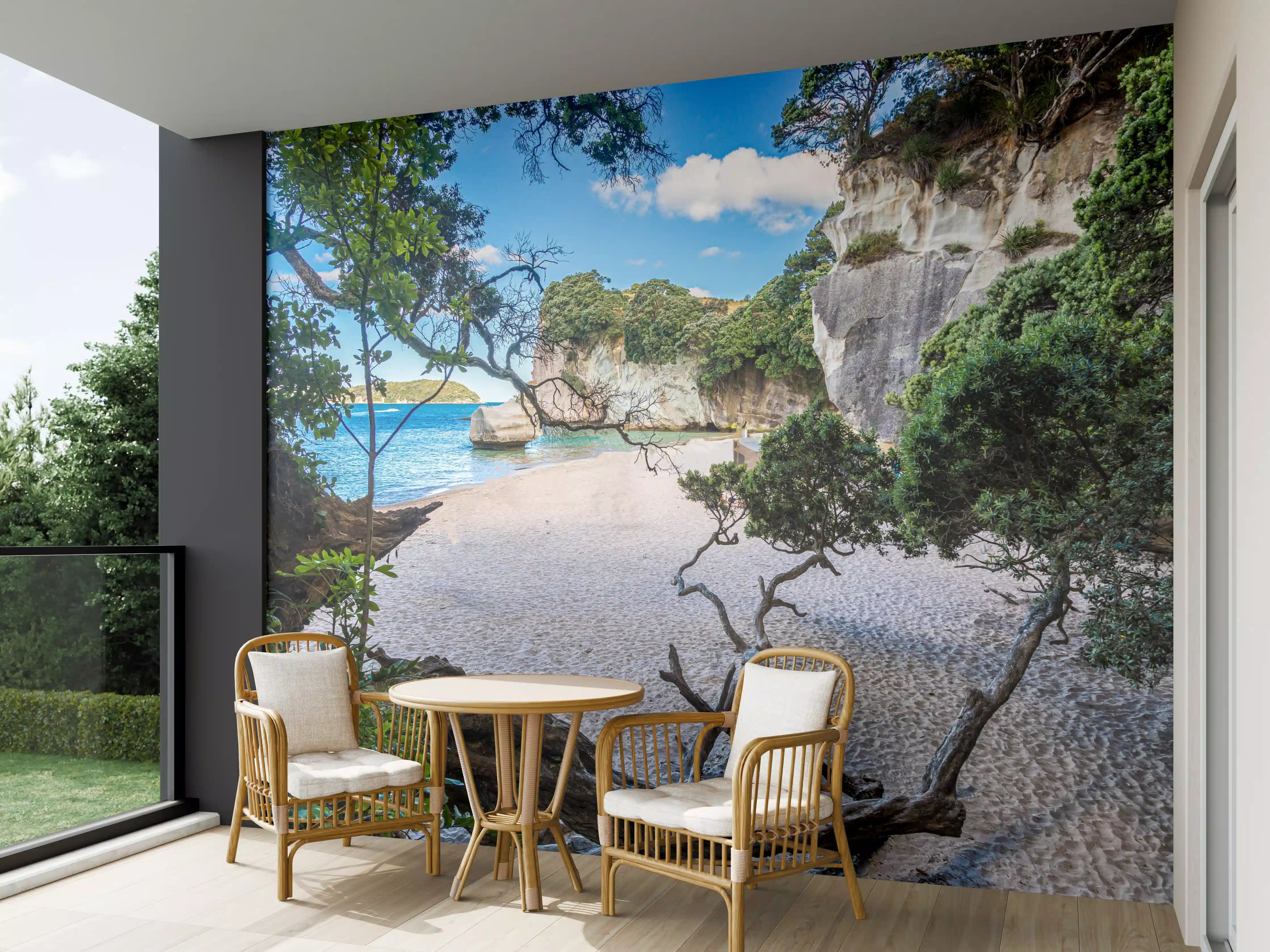Wandverkleidung außen - Cathedral Cove Paradiesstrand