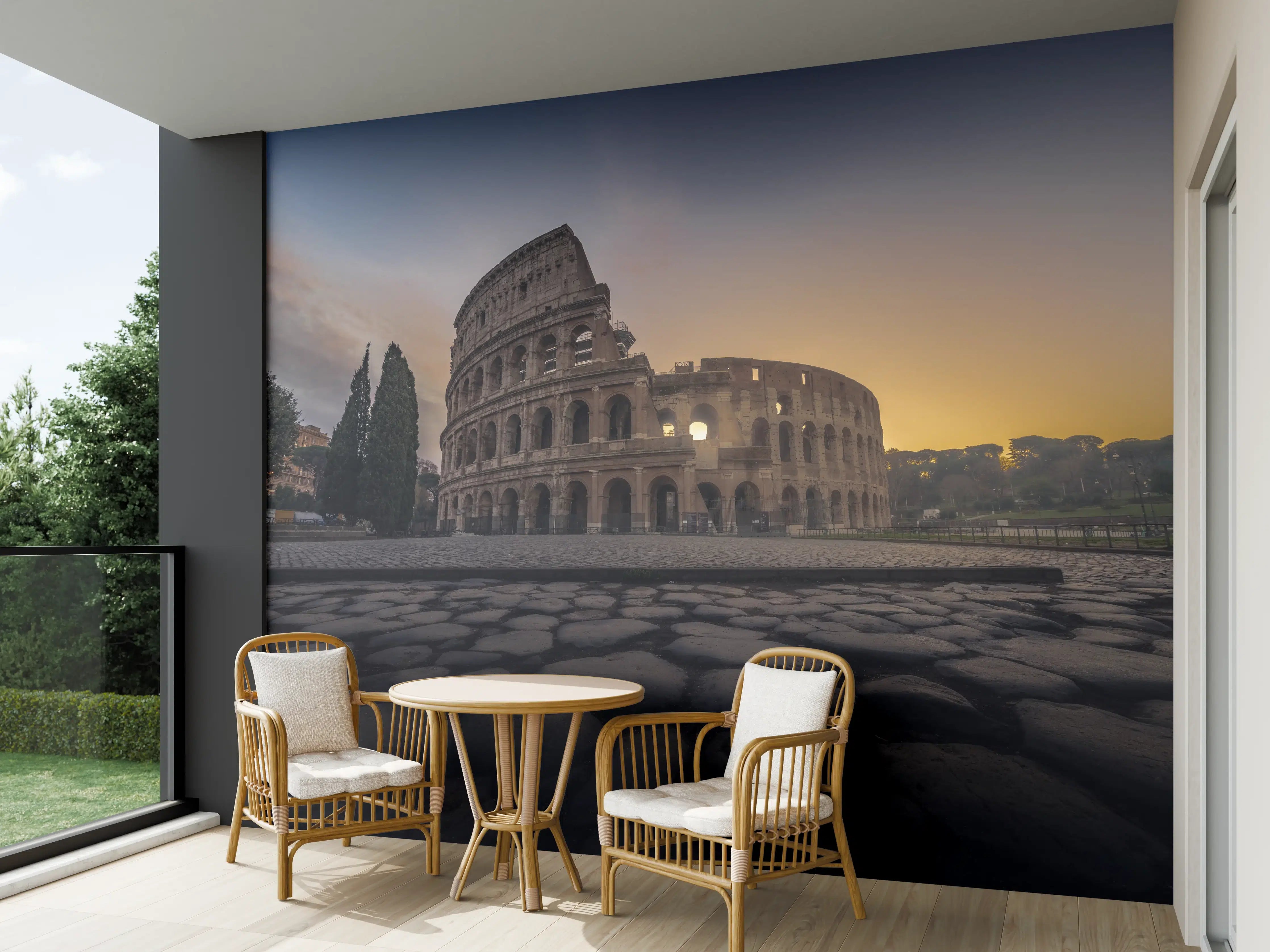 Wandverkleidung außen - Colosseum, Rome, Italy