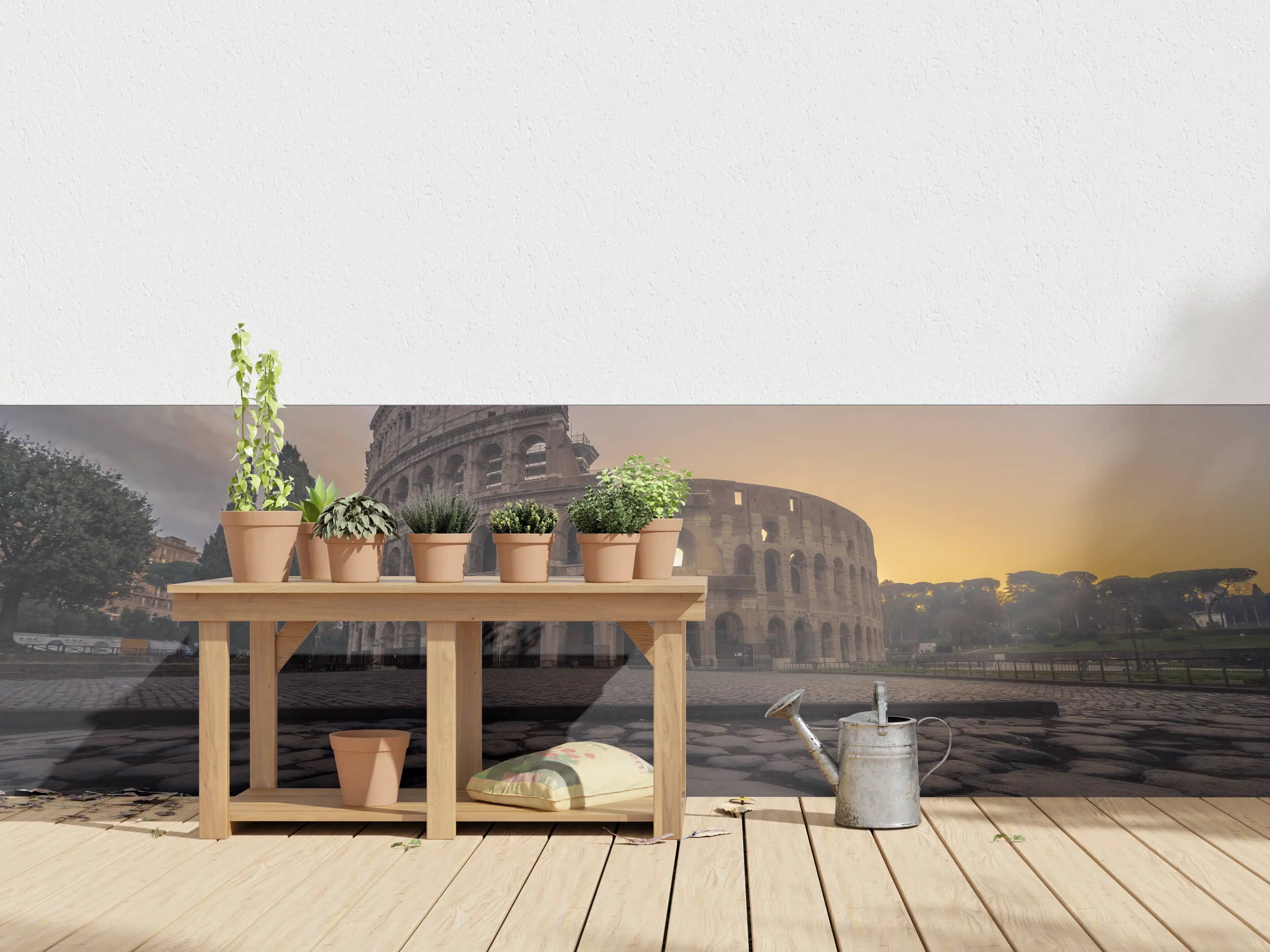 Wandverkleidung außen - Colosseum, Rome, Italy