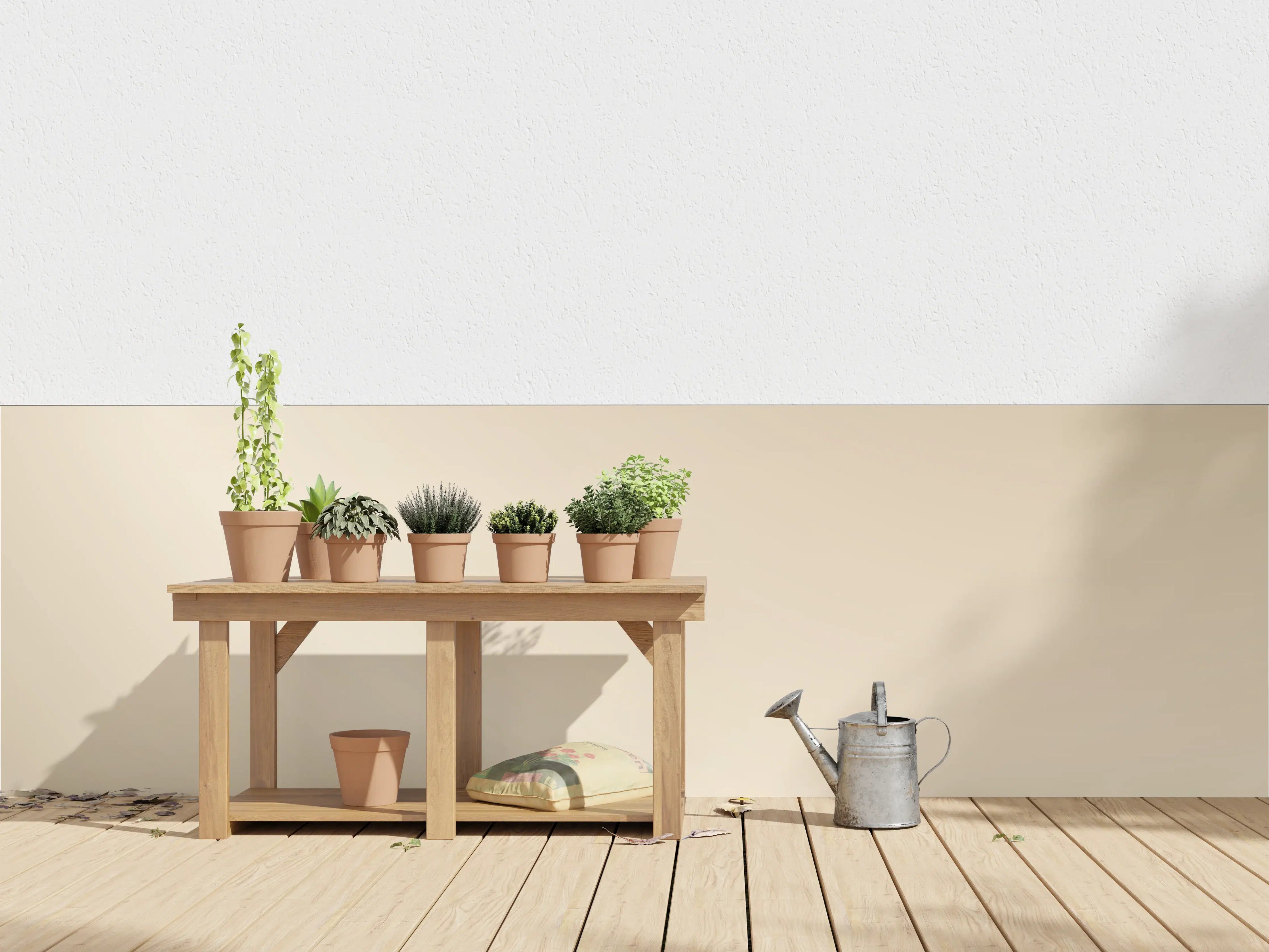 Wandverkleidung außen - Cremefarbener Gradient Hintergrund