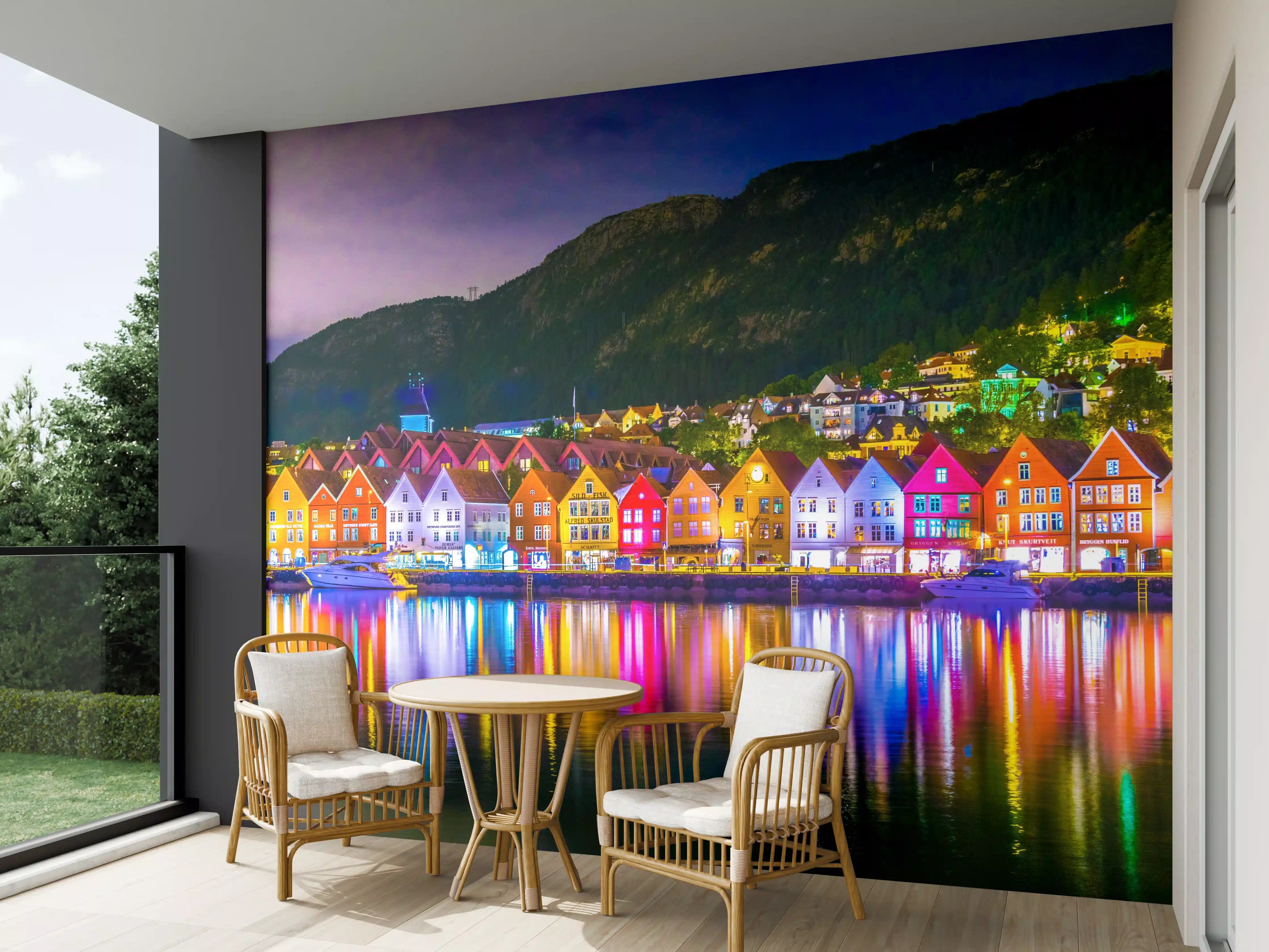 Wandverkleidung außen - Das historische Holzviertel Bryggen
