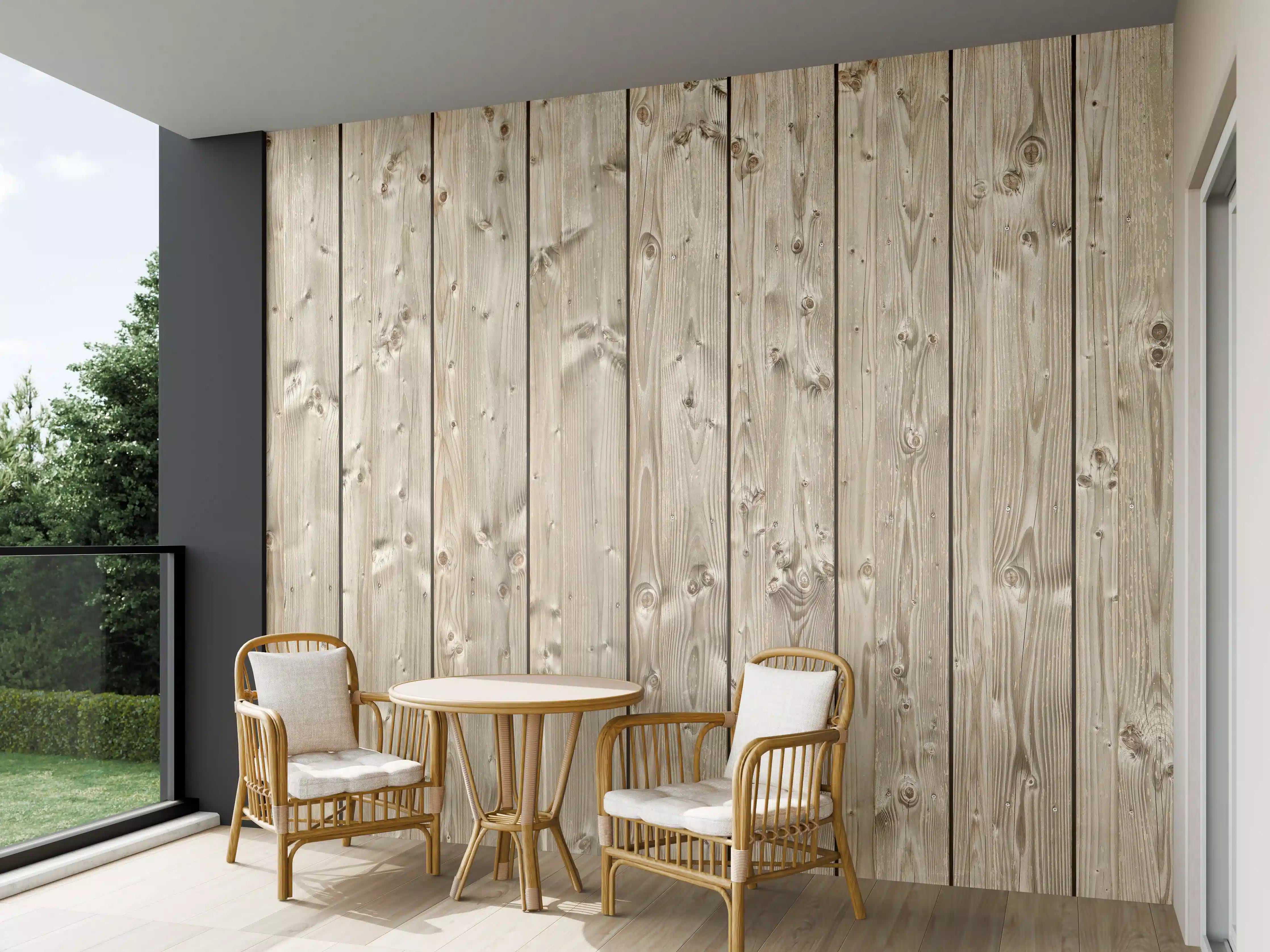 Wandverkleidung außen - Dekorative Holztextur