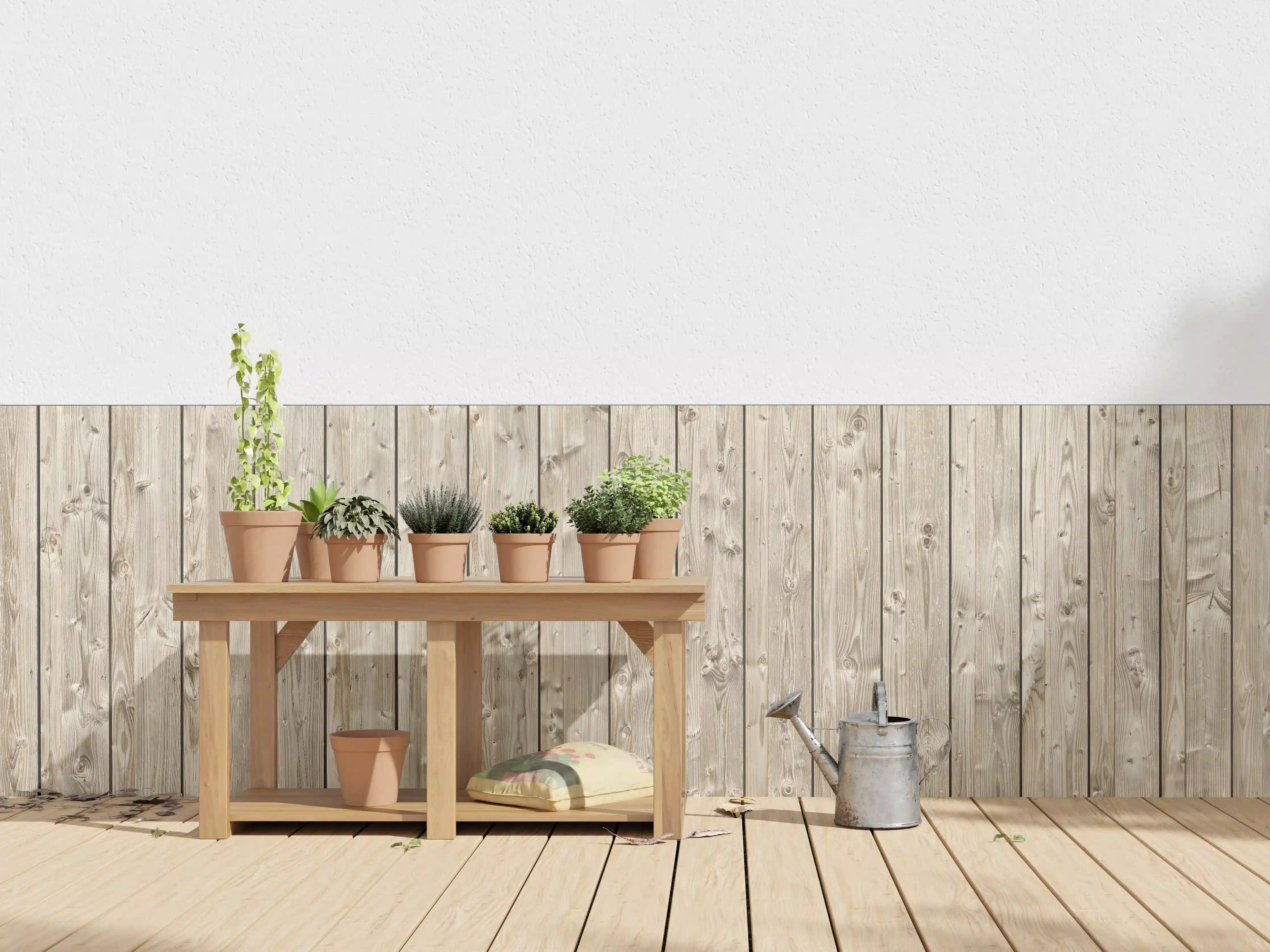 Wandverkleidung außen - Dekorative Holztextur