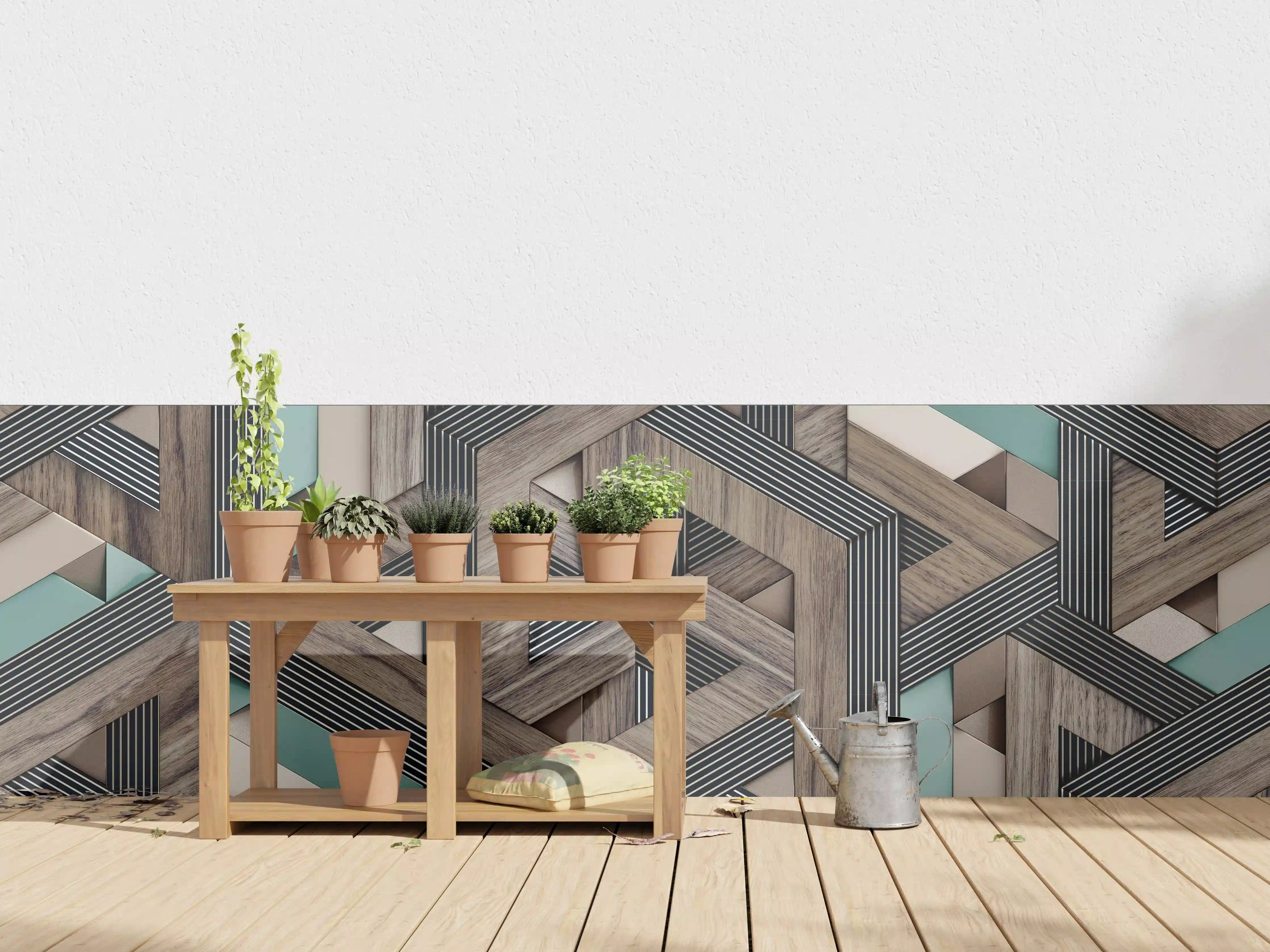 Wandverkleidung außen - Dekorative Illustration - 3D Kunst