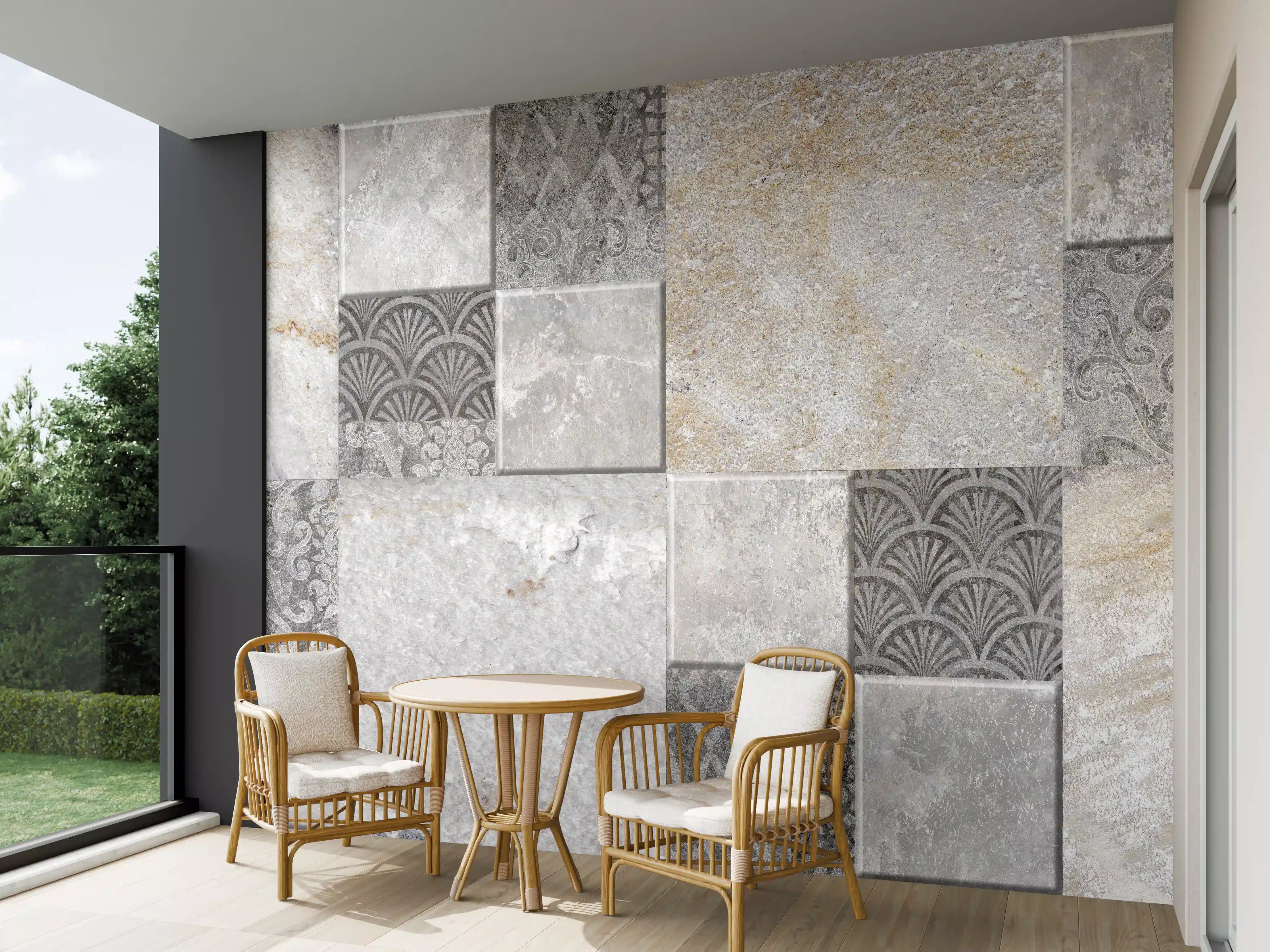 Wandverkleidung außen - Dekorativer Steinmosaik