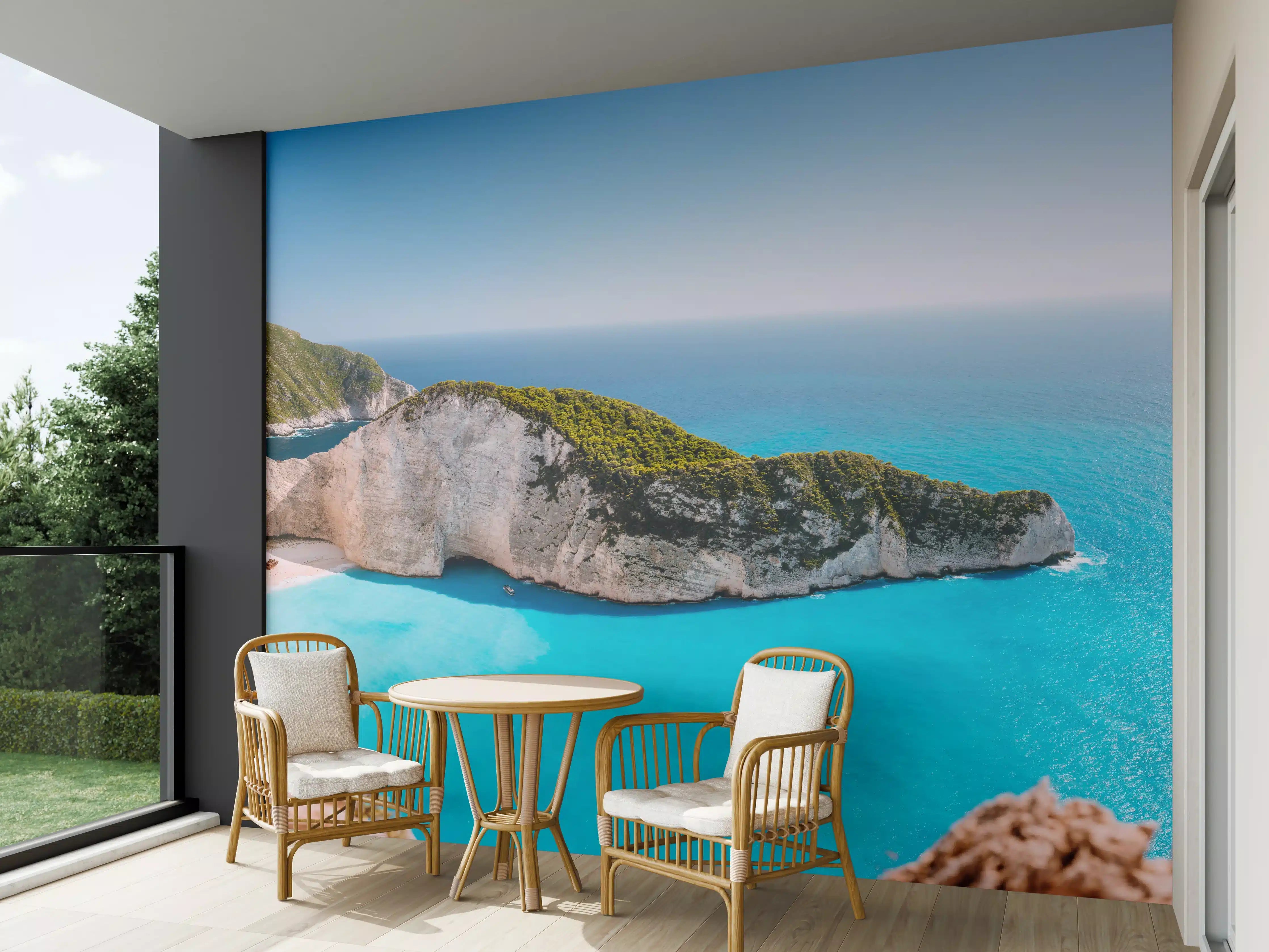 Wandverkleidung außen - Der Strand von Navagio - Griechenland