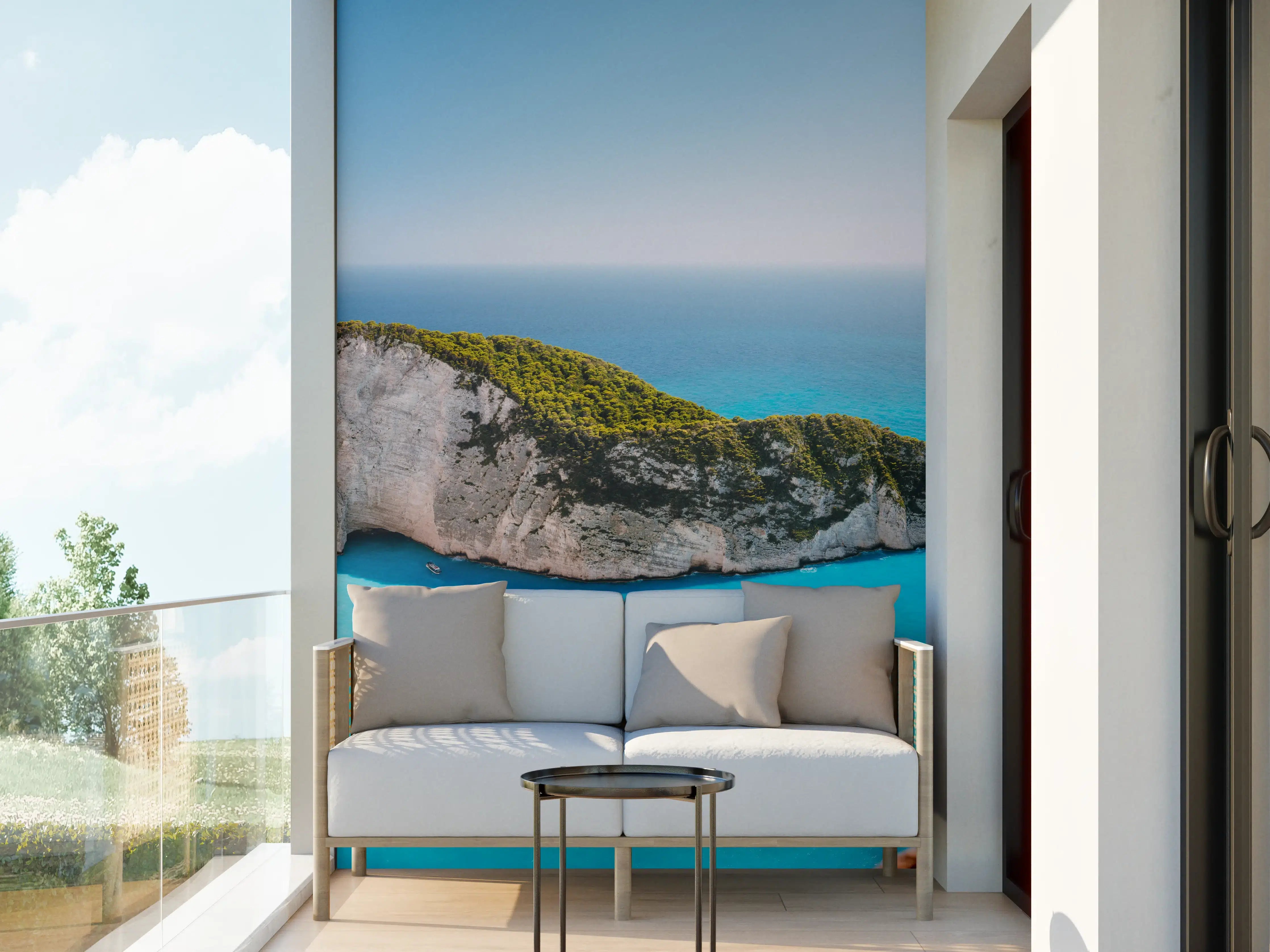 Wandverkleidung außen - Der Strand von Navagio - Griechenland