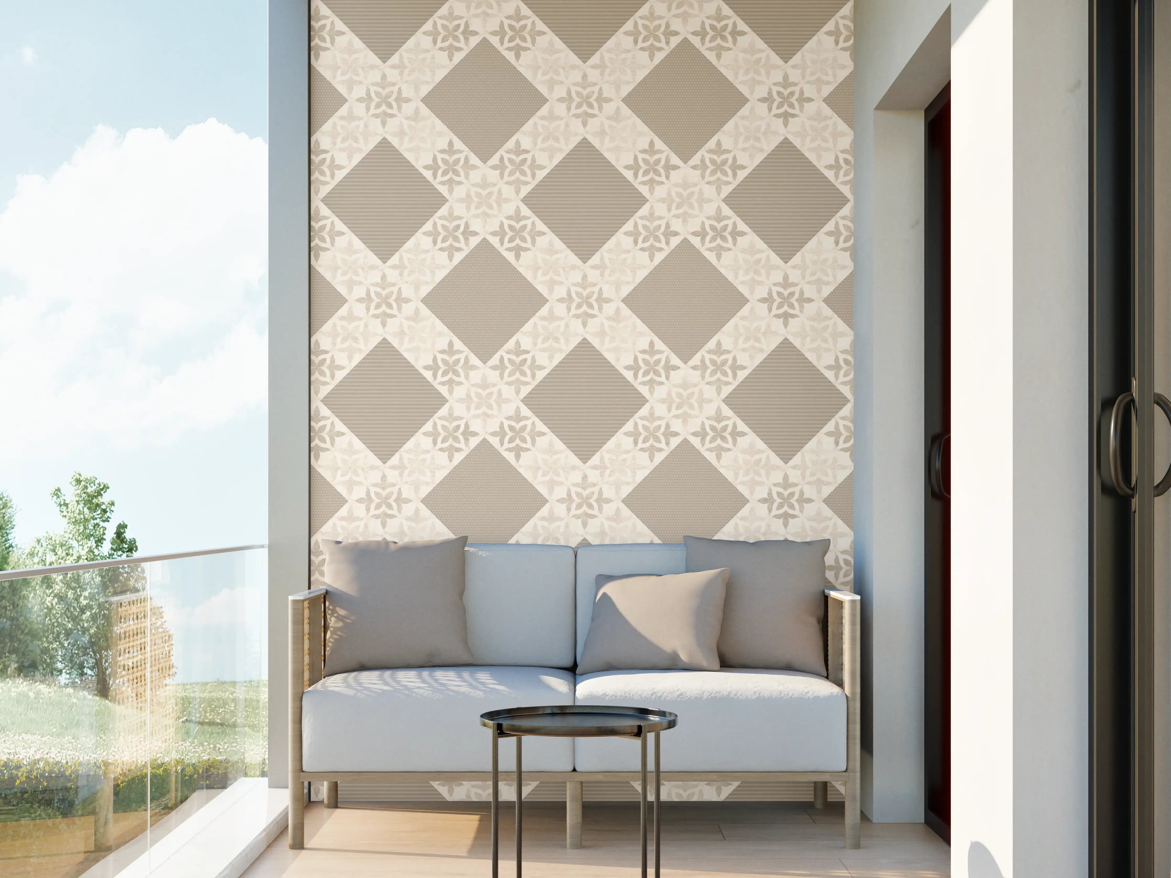 Wandverkleidung außen - Design im Ornament Muster