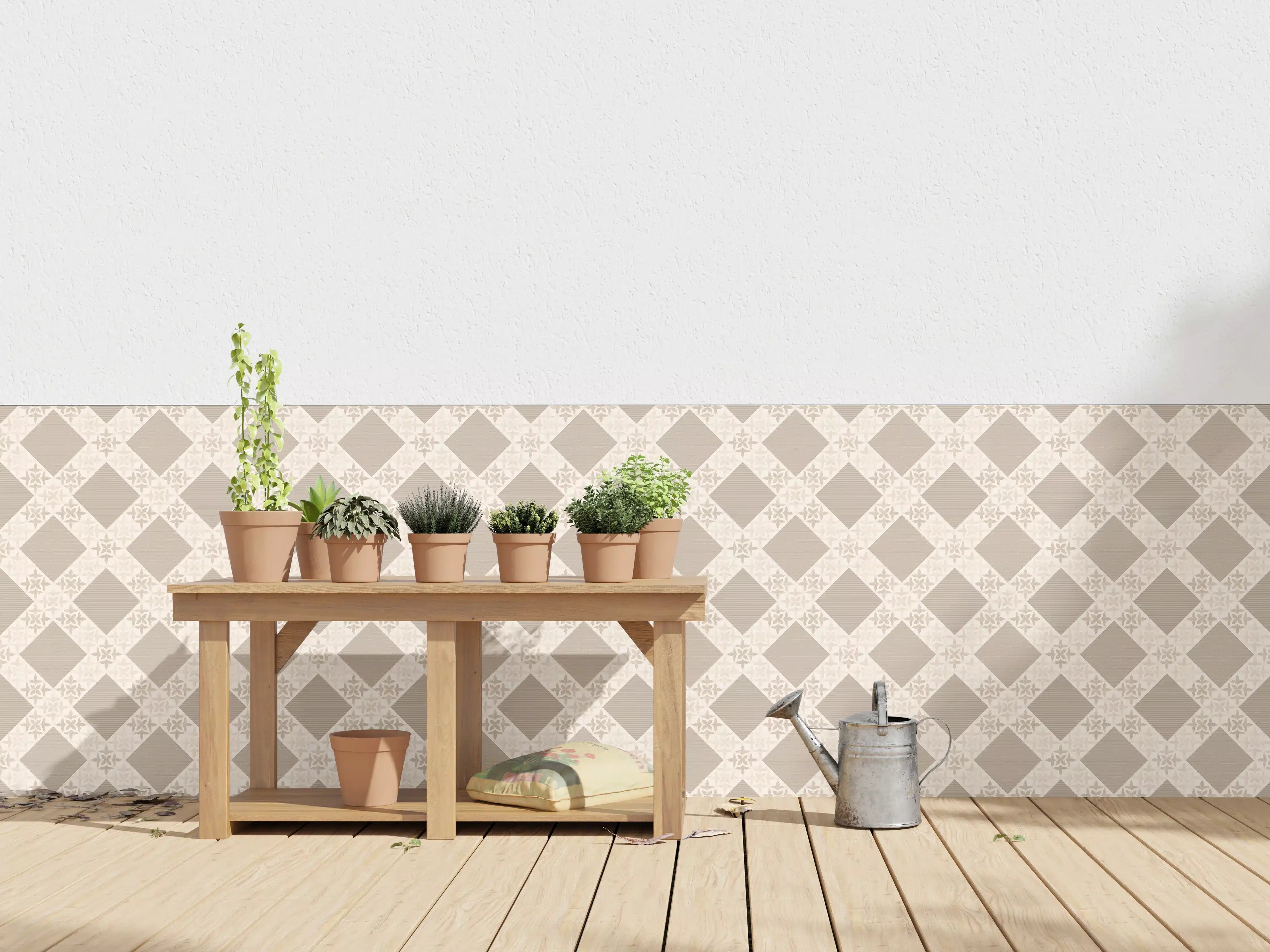 Wandverkleidung außen - Design im Ornament Muster