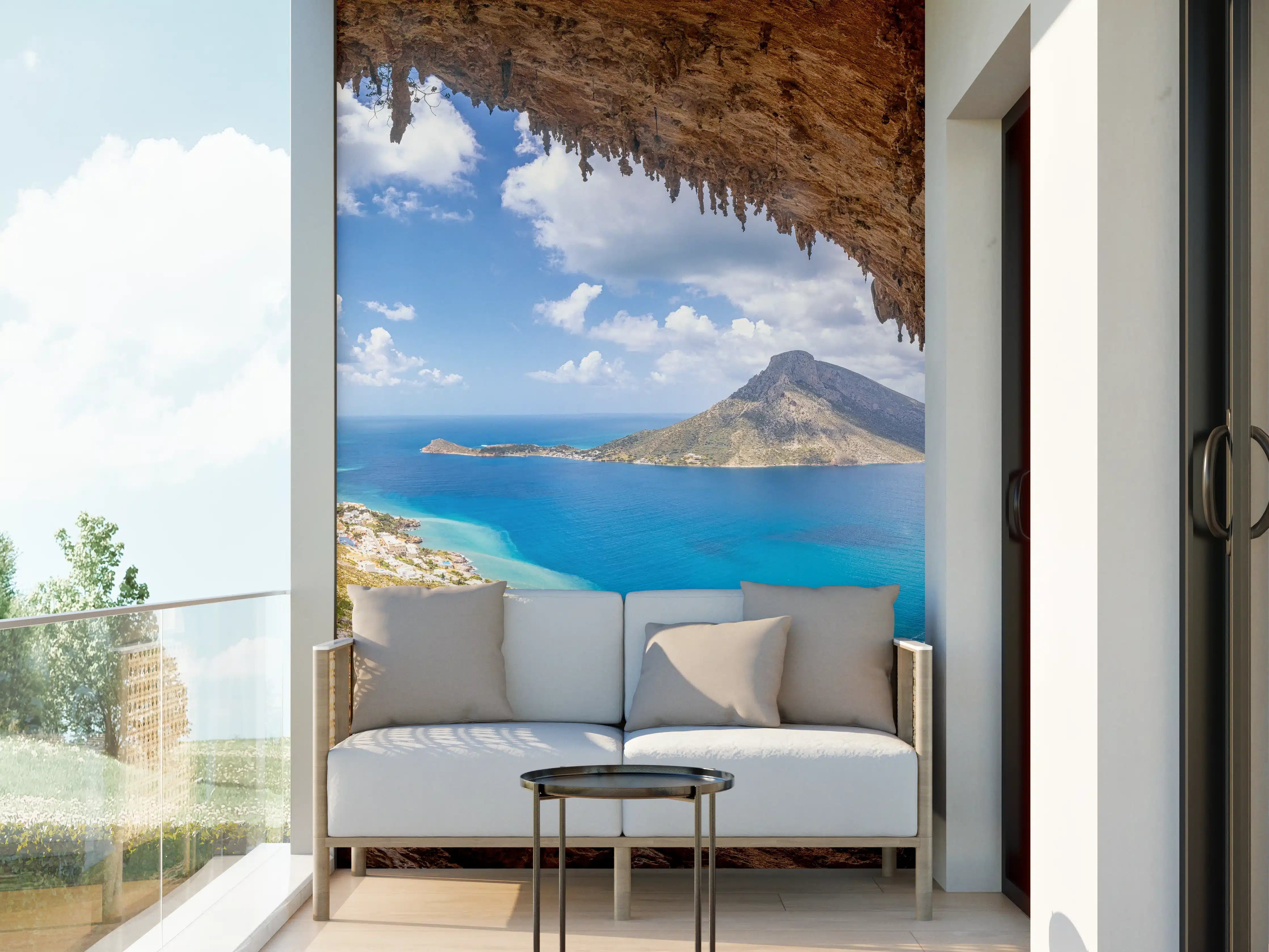 Wandverkleidung außen - Die berühmte Grande Grotta mit Blick aufs Meer