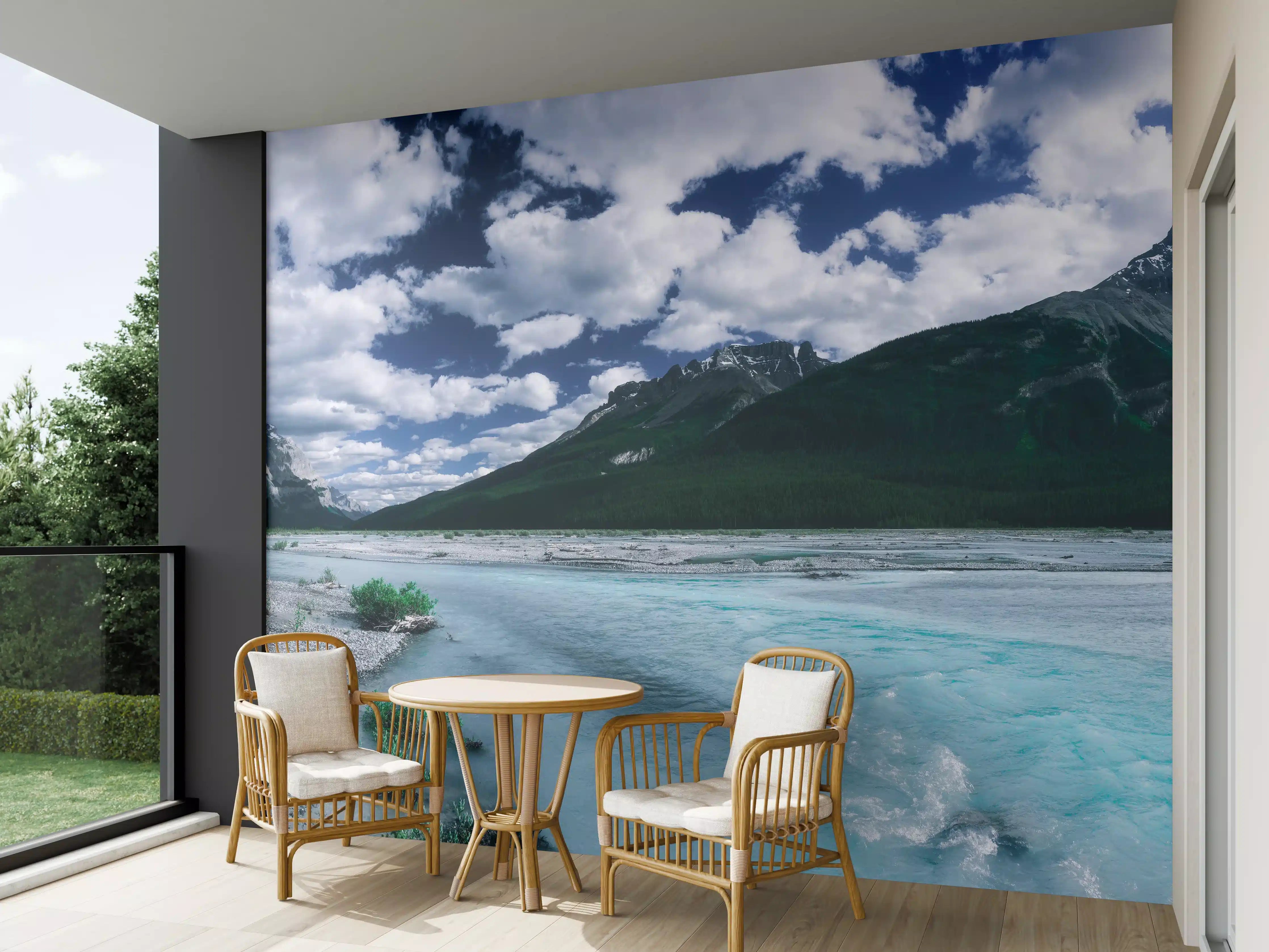 Wandverkleidung außen - Dramatische Landschaft entlang des Icefields Parkway
