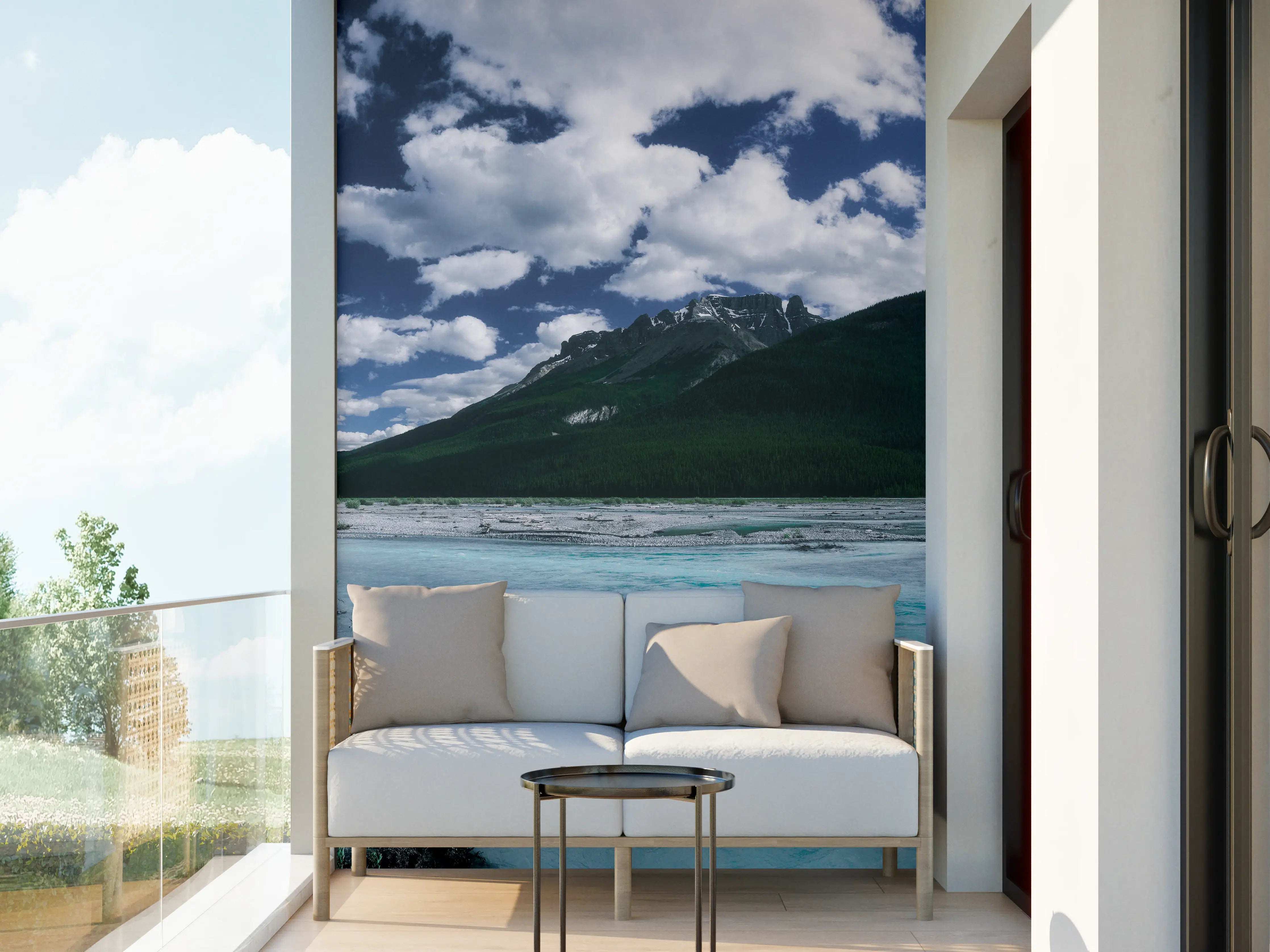 Wandverkleidung außen - Dramatische Landschaft entlang des Icefields Parkway