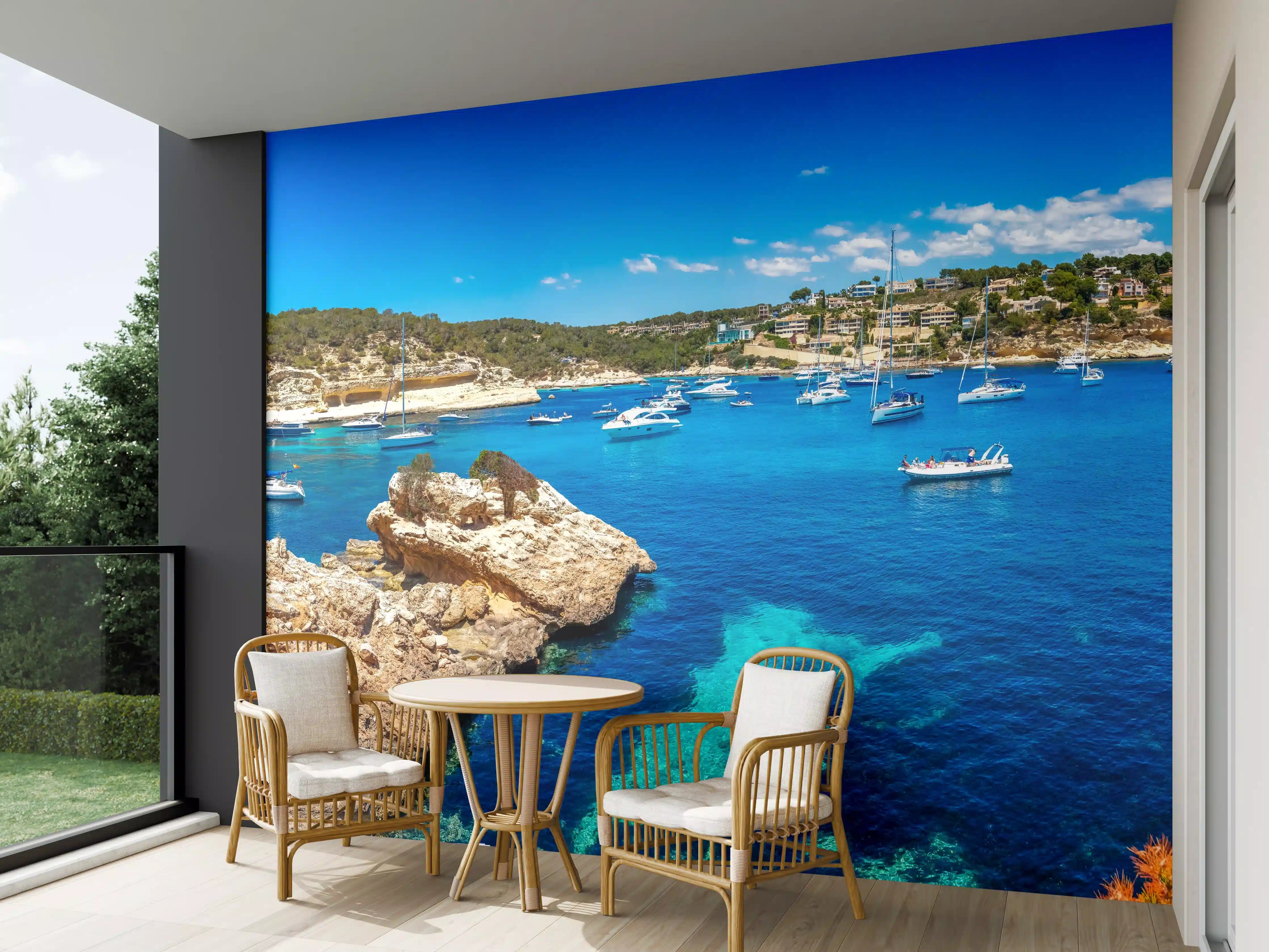 Wandverkleidung außen - Drei Finger Bucht (Mallorca)