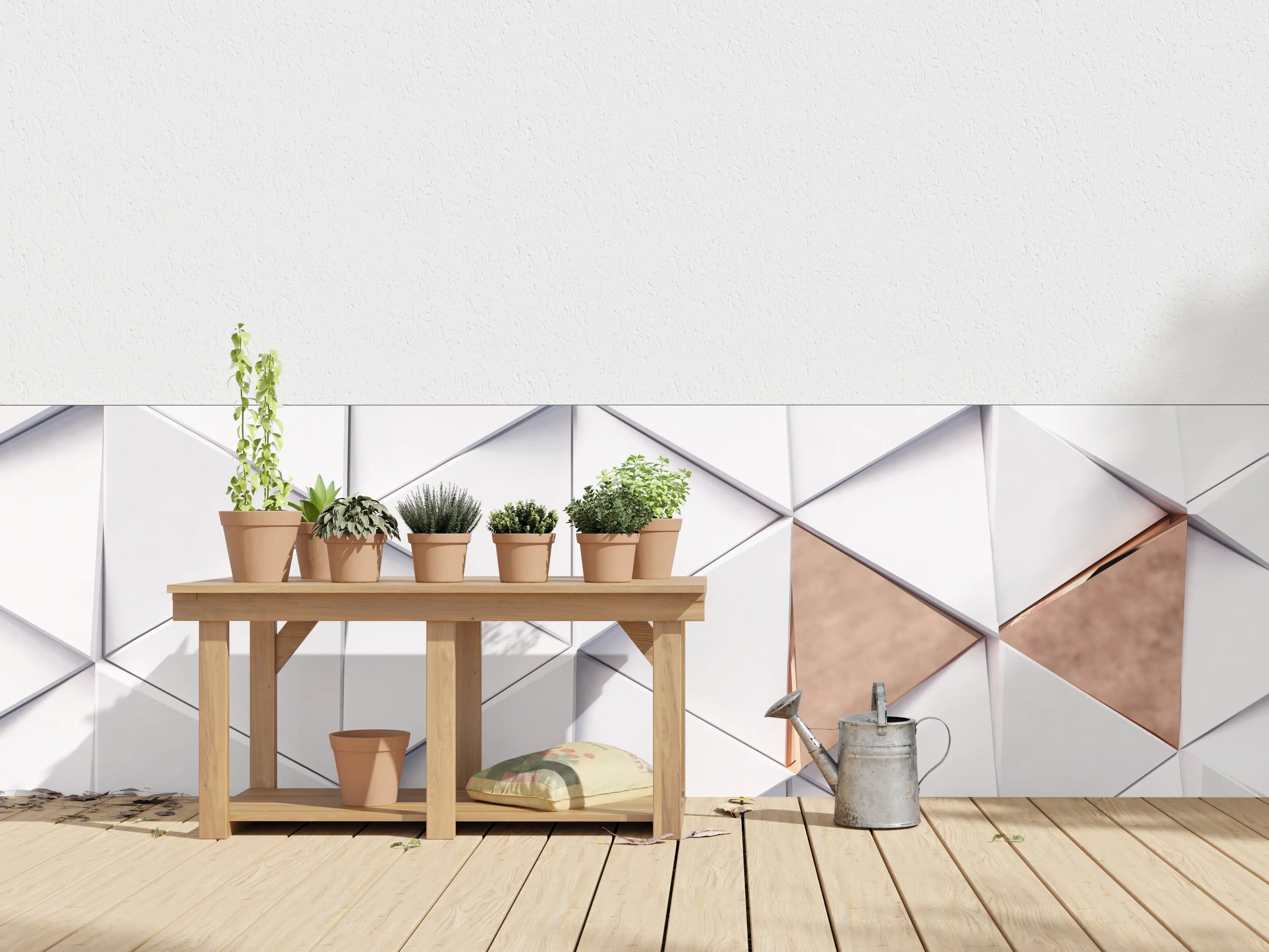 Wandverkleidung außen - Dreieckiger Luxus Hintergrund