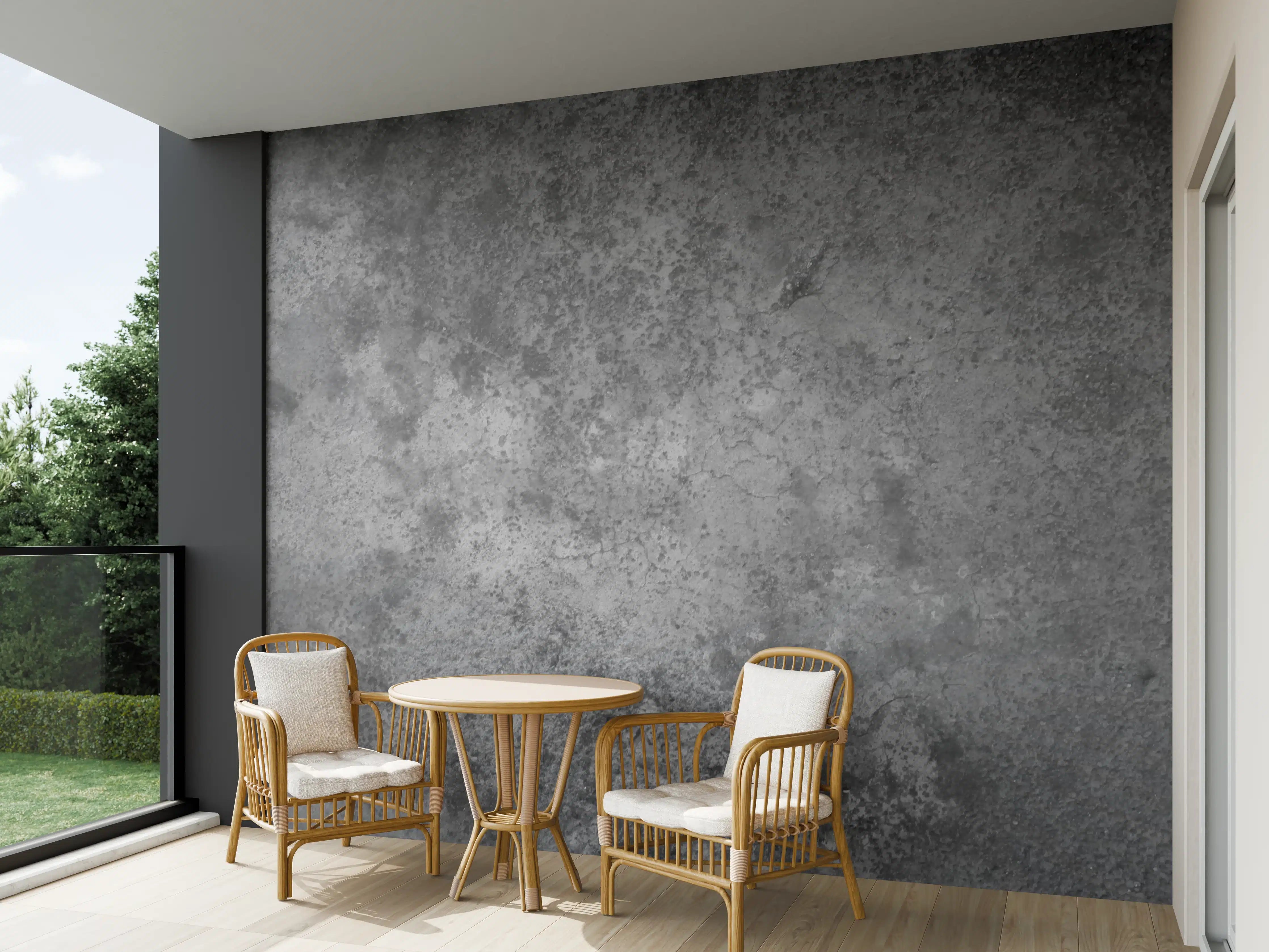 Wandverkleidung außen - Dunkle alte Zementwand