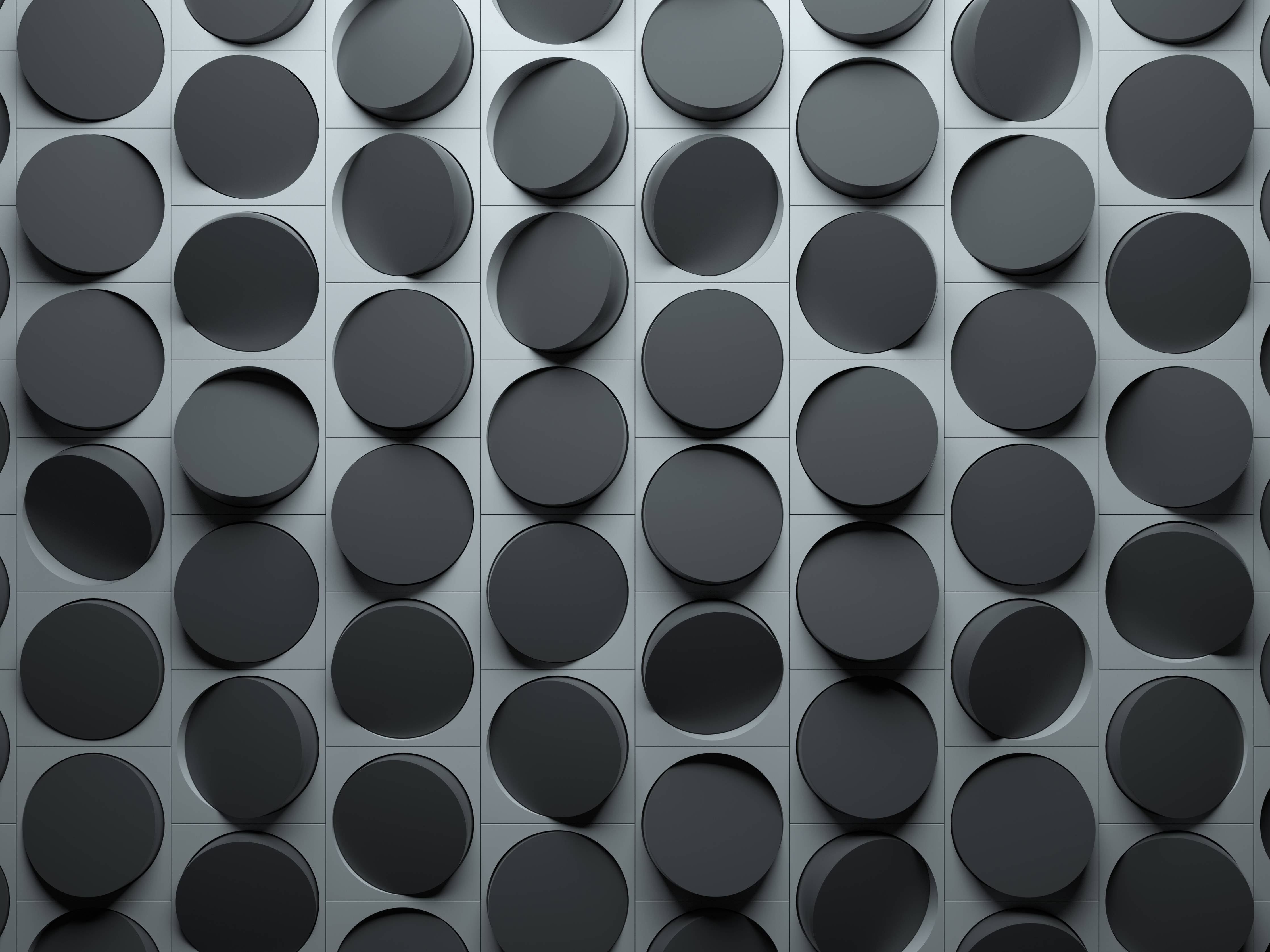 Wandverkleidung außen-Dunkle graue runde Fliesen-Textur