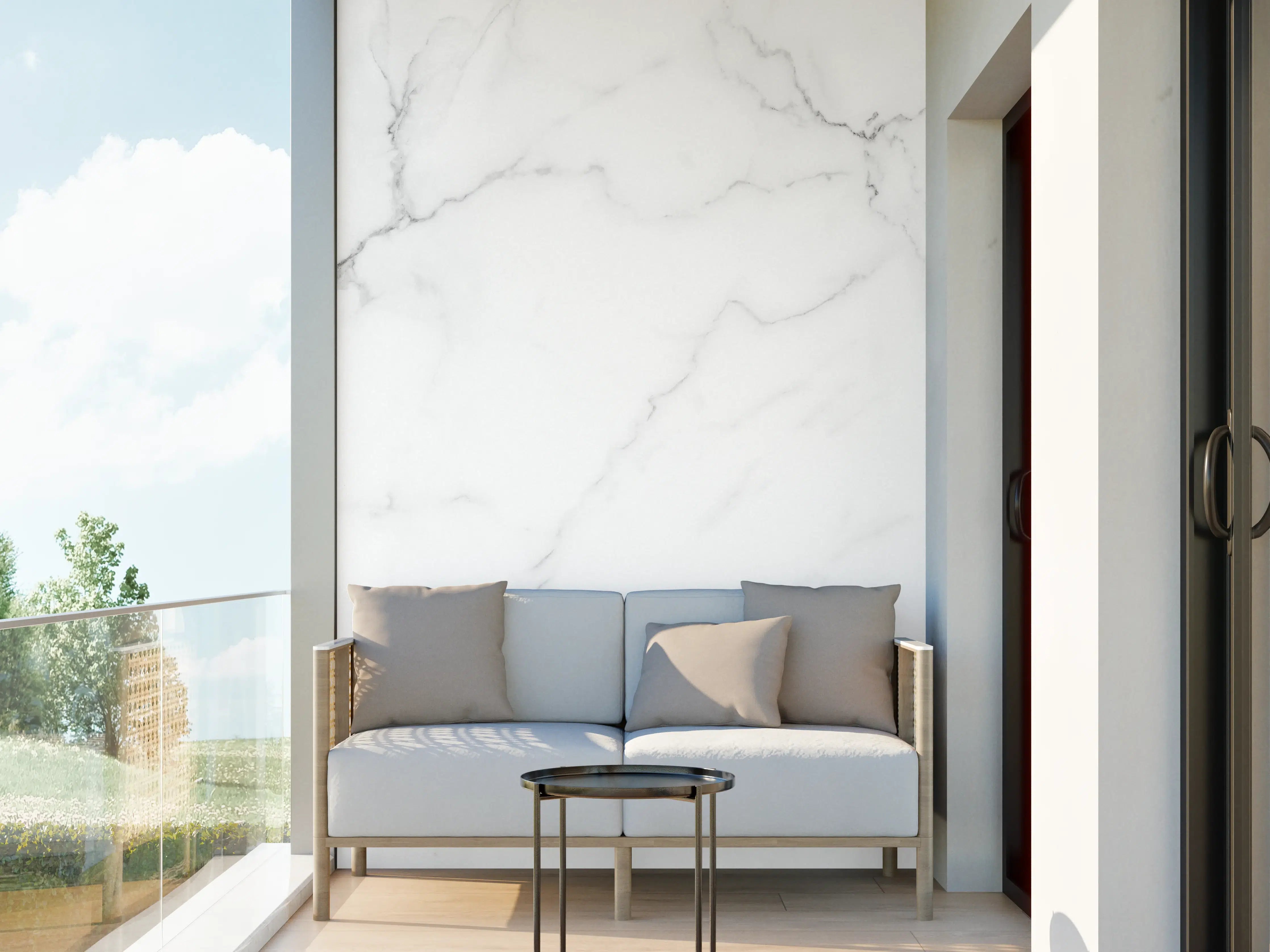 Wandverkleidung außen - Edle Marmor-Textur im Luxus-Stil