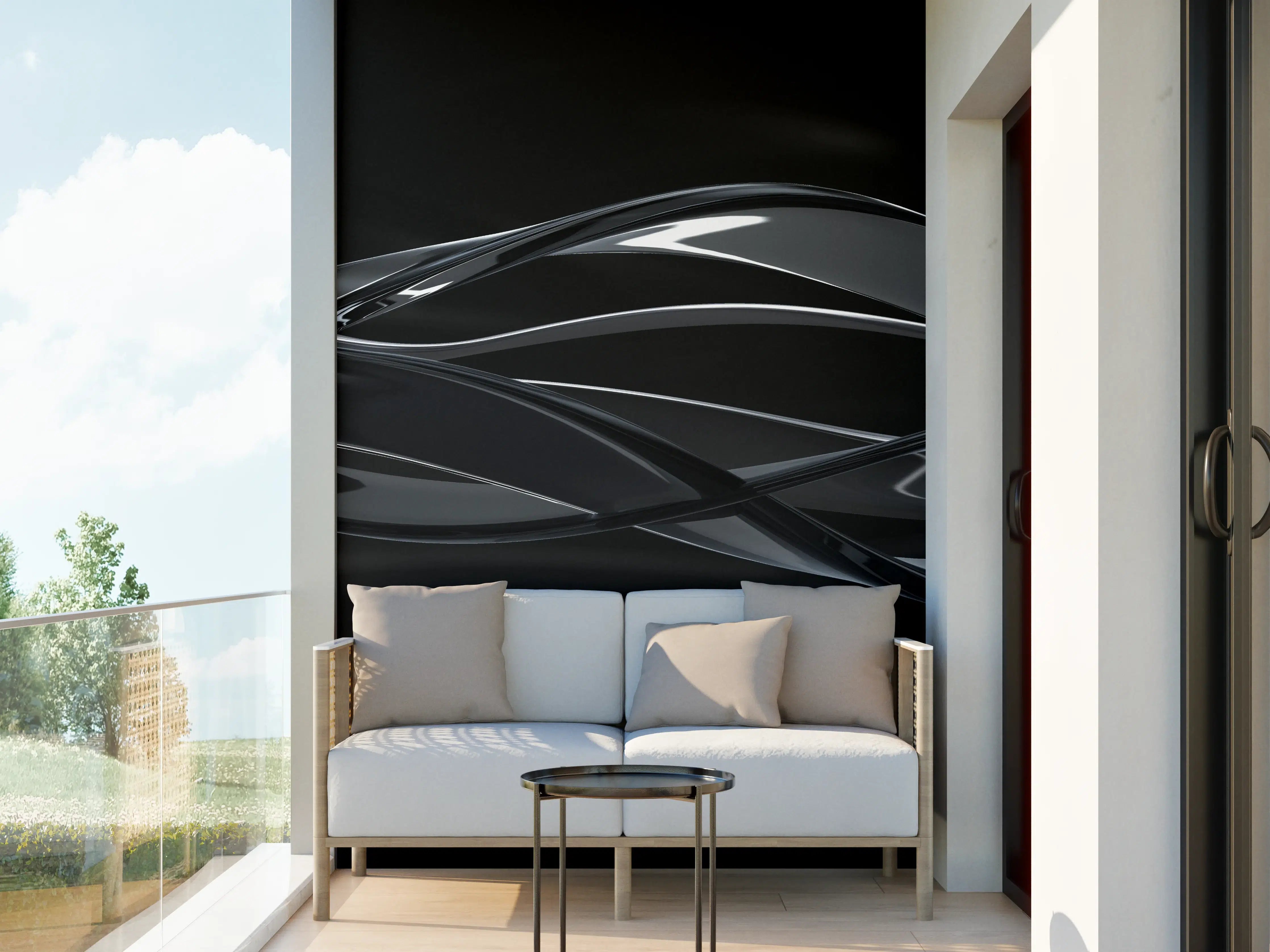 Wandverkleidung außen - Elegant fließende Bewegung
