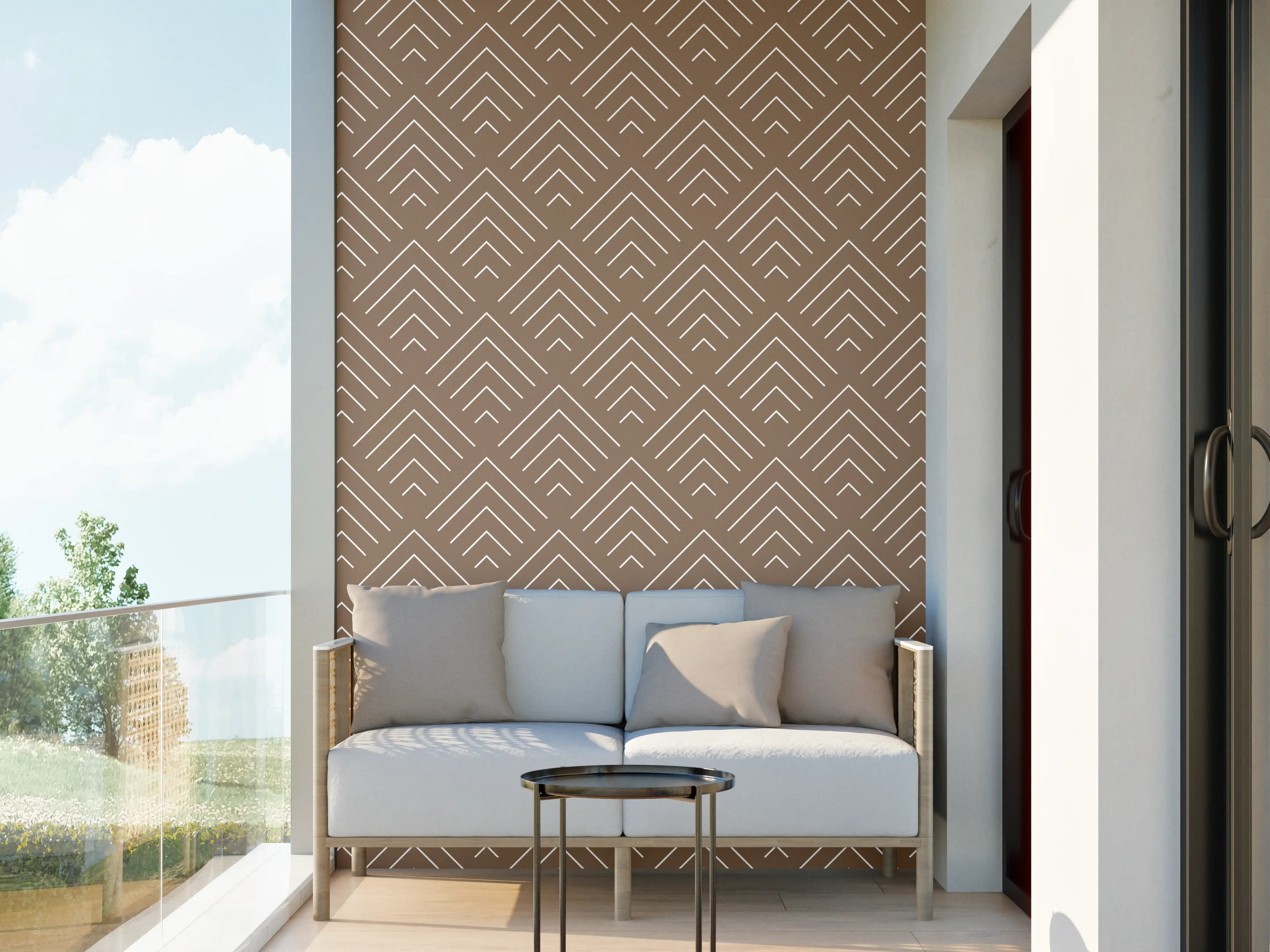 Wandverkleidung außen - Elegante Braun-Grau Mustertextur