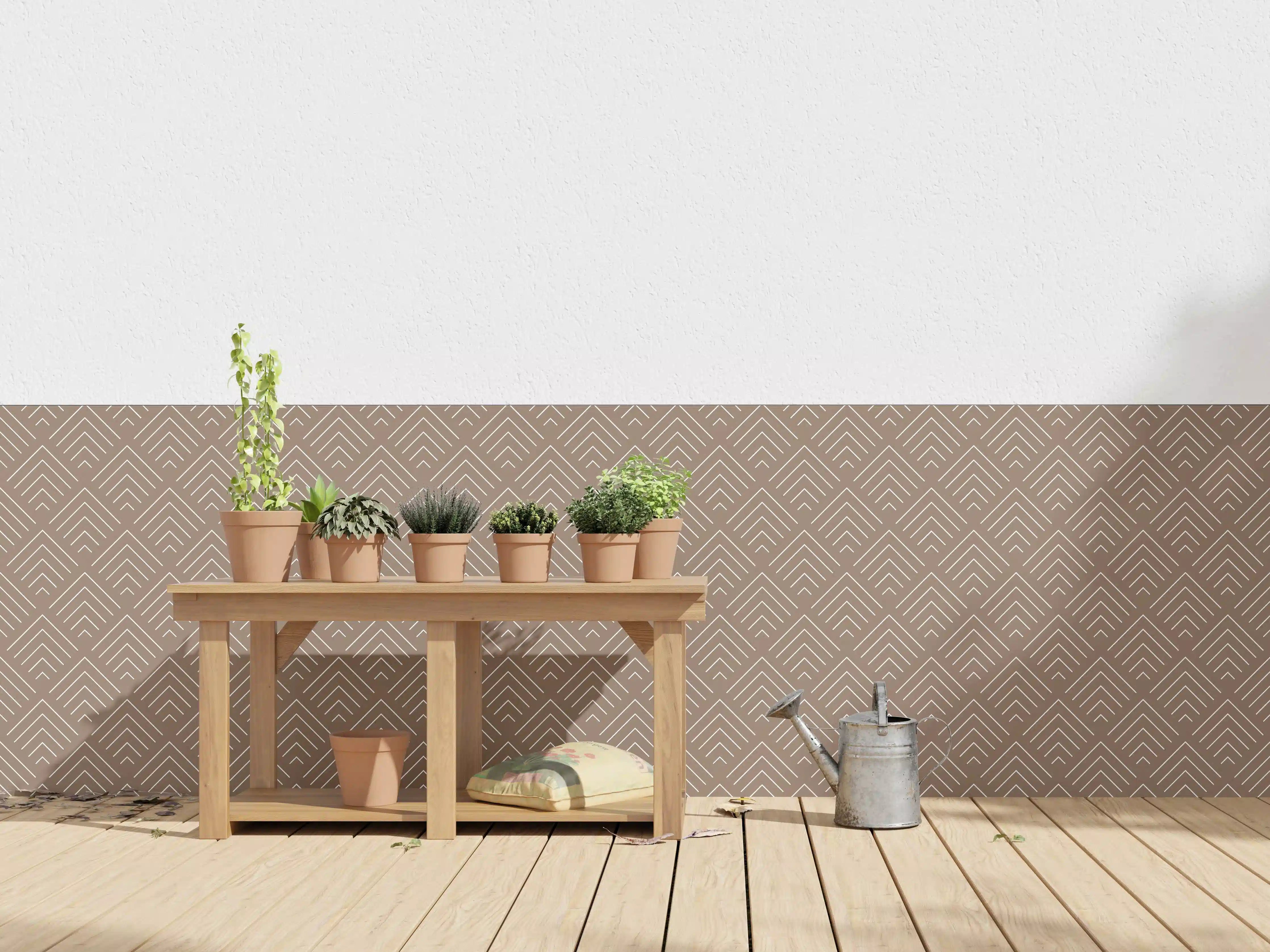 Wandverkleidung außen - Elegante Braun-Grau Mustertextur