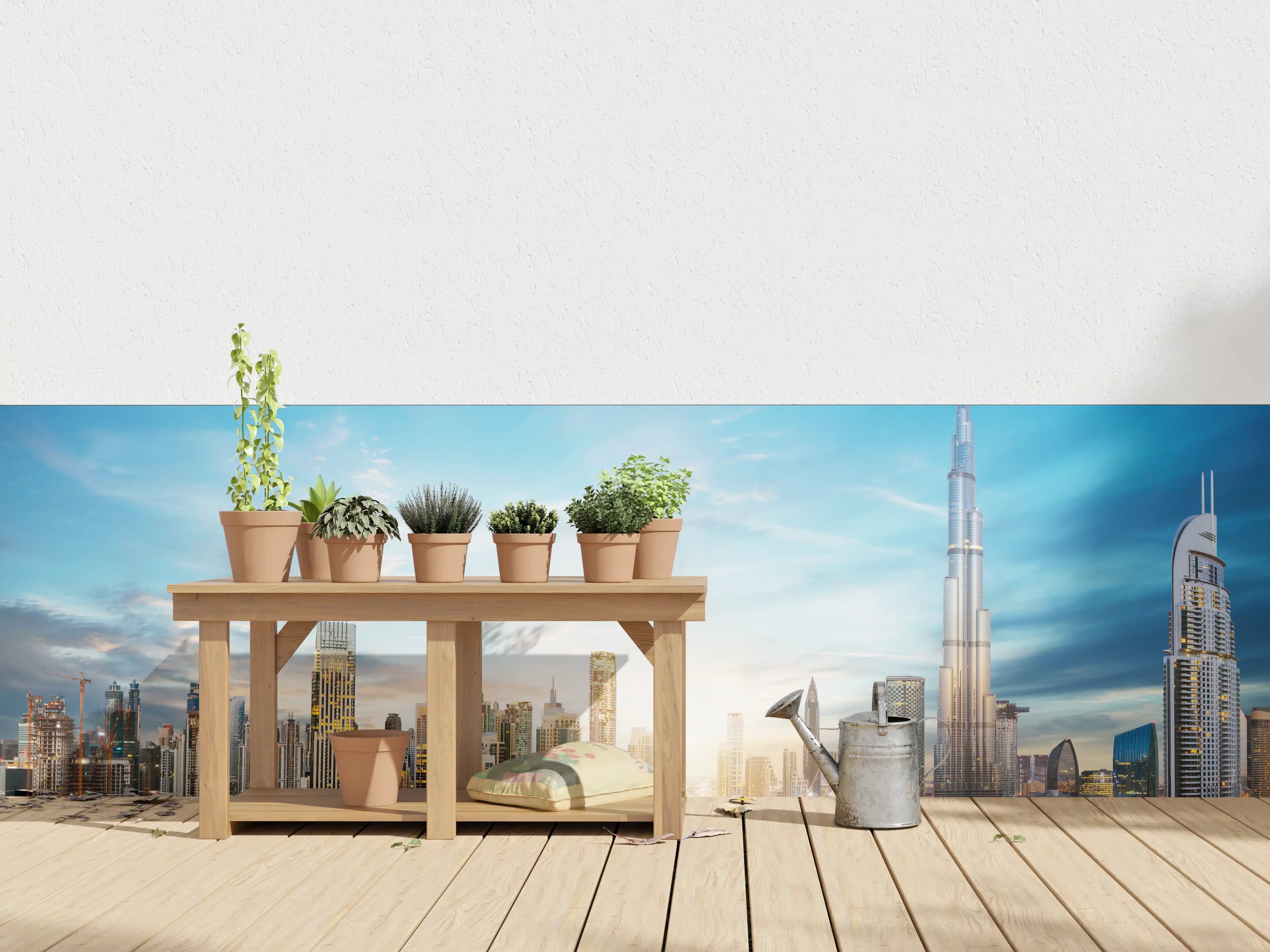 Wandverkleidung außen - Erstaunlicher Panoramablick auf Dubai
