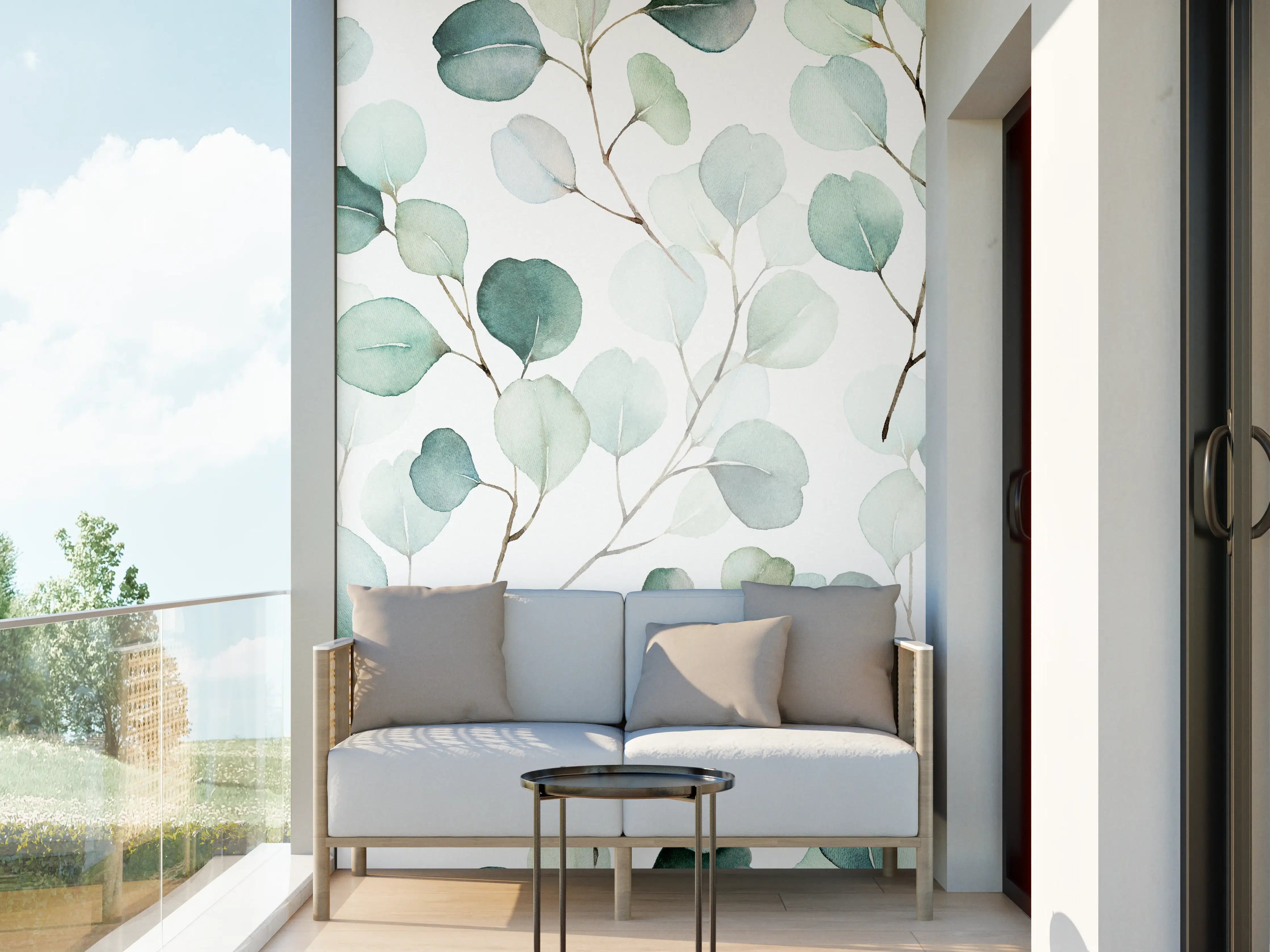 Wandverkleidung außen - Eukalyptus Aquarell
