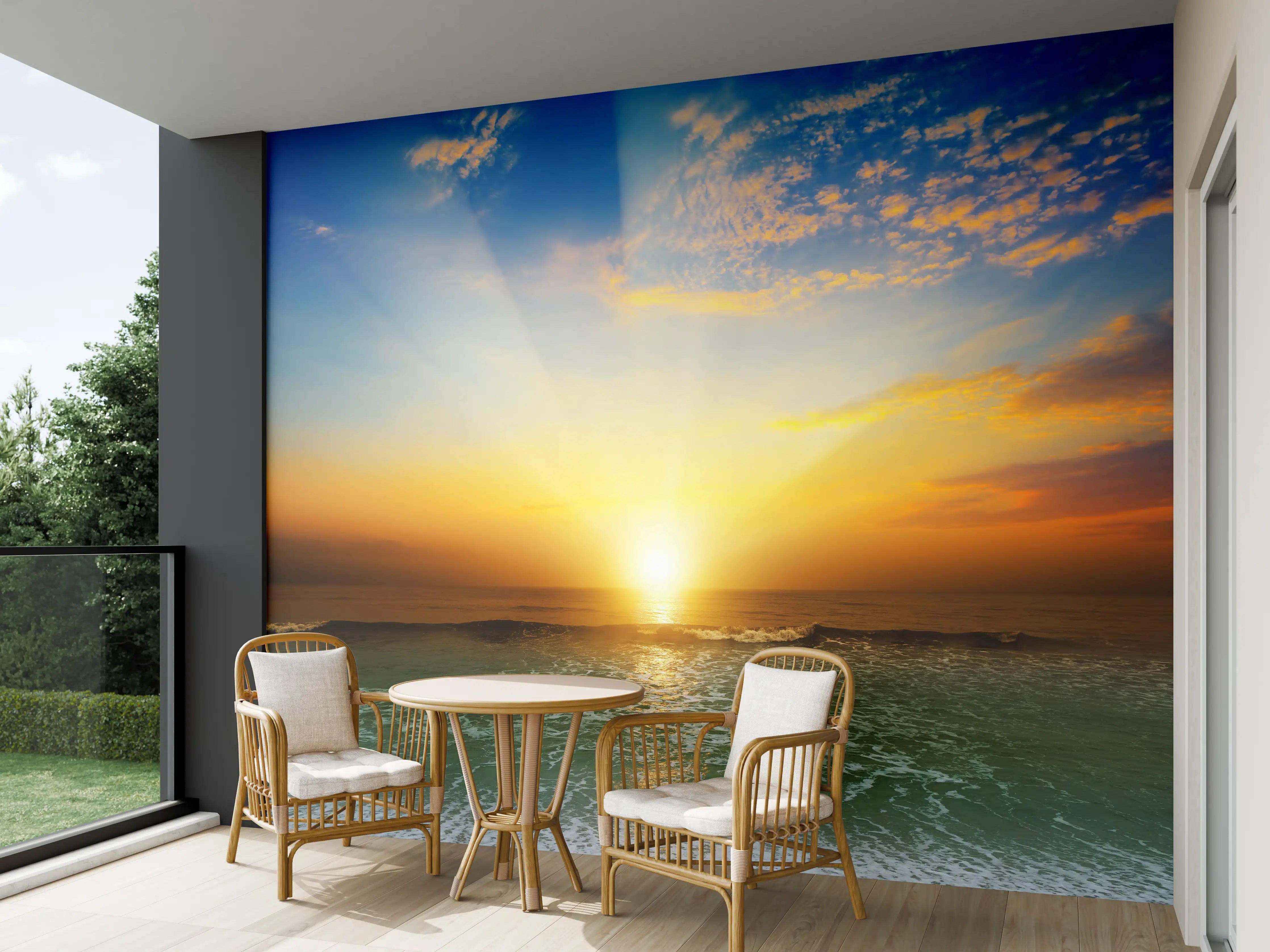 Wandverkleidung außen - Fantastischer Sonnenuntergang an Mexicos Pazifikküste