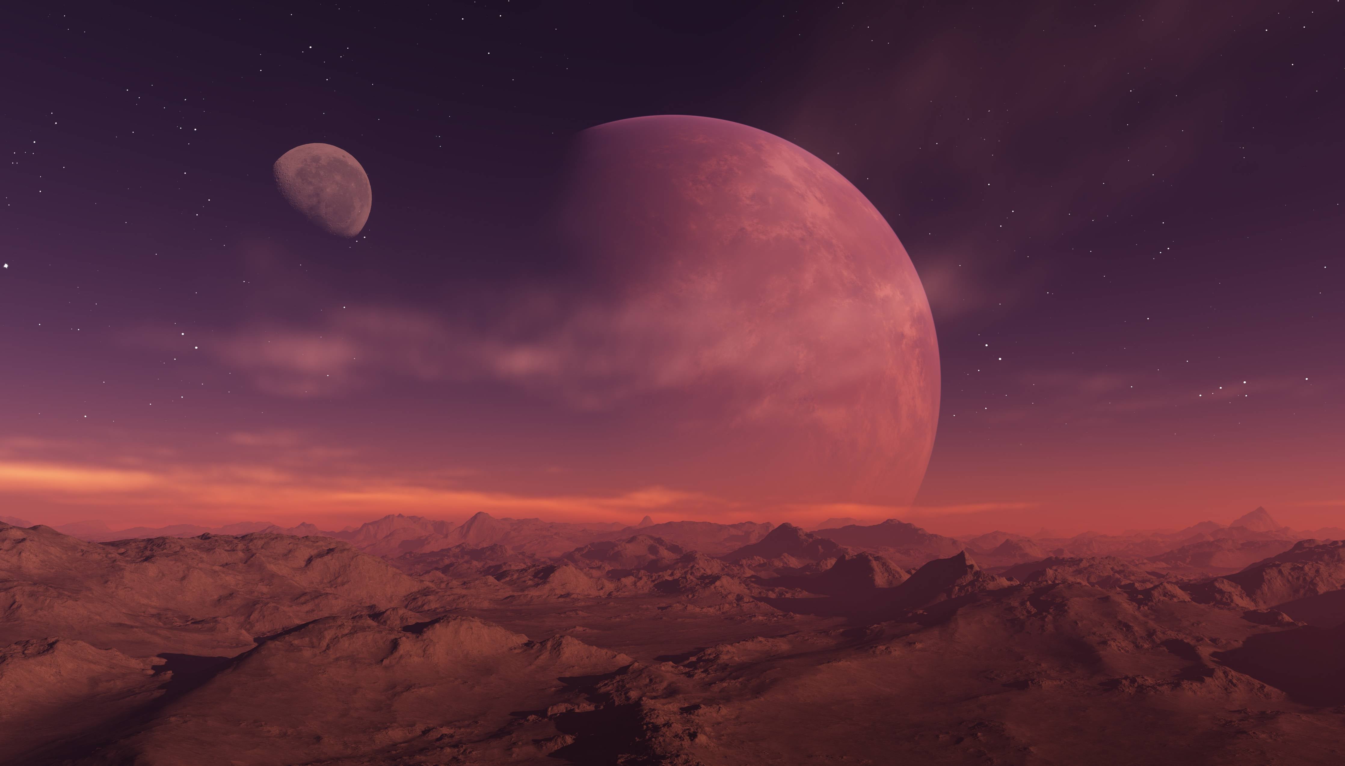 Wandverkleidung außen-Fantasy Planet Ausblick
