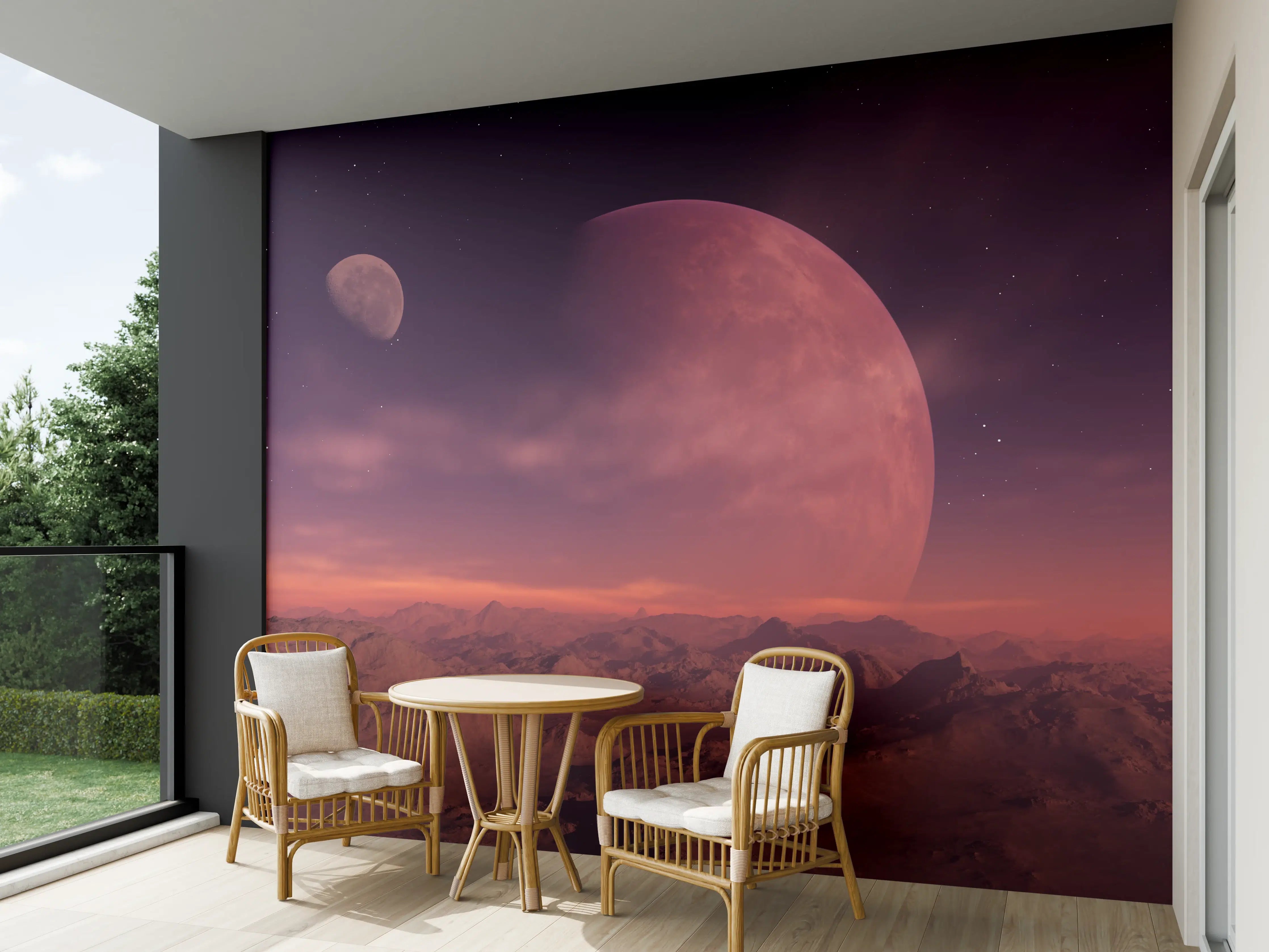 Wandverkleidung außen - Fantasy Planet Ausblick