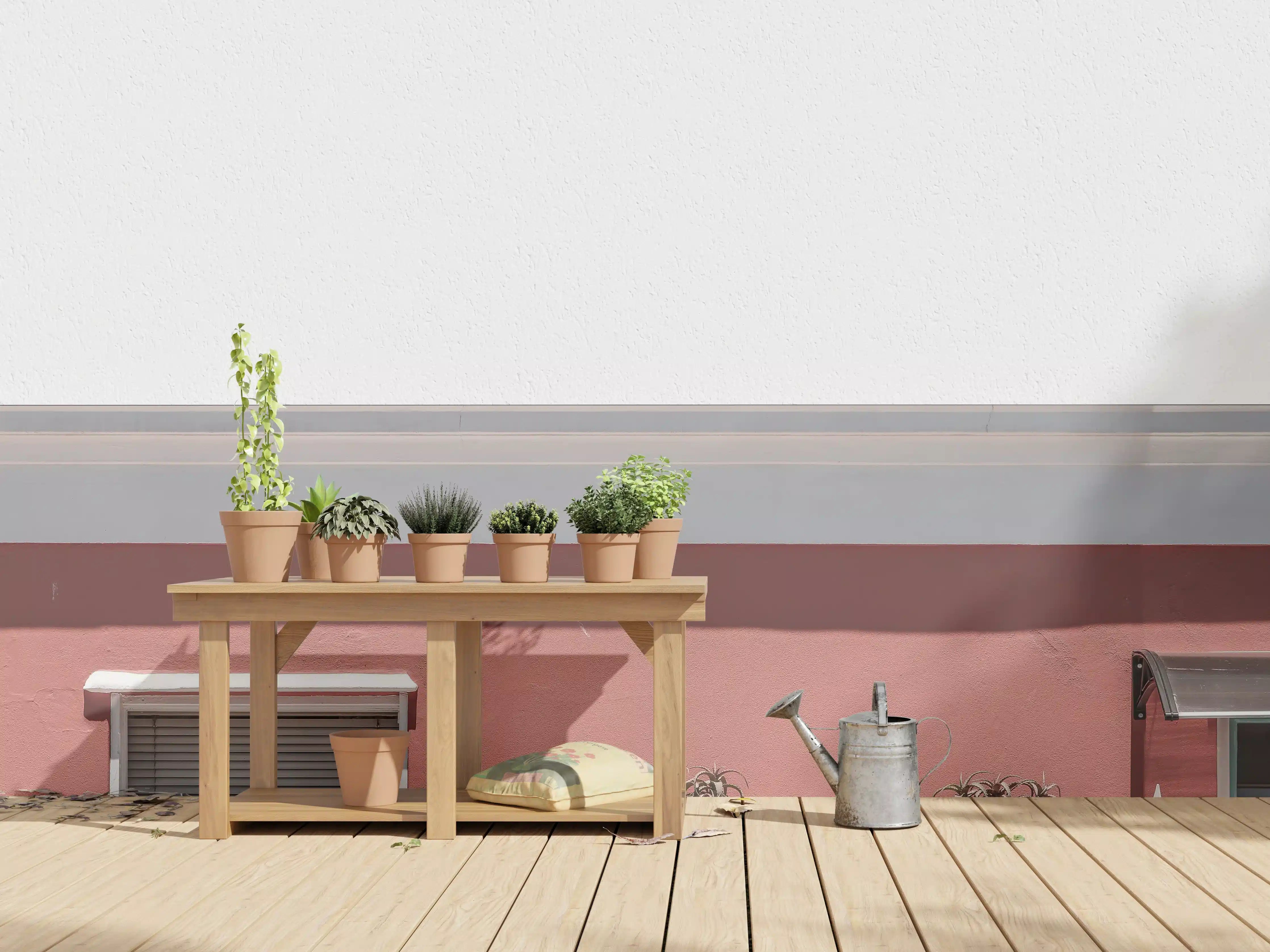 Wandverkleidung außen - Farbenfrohe Hausfassade Pink