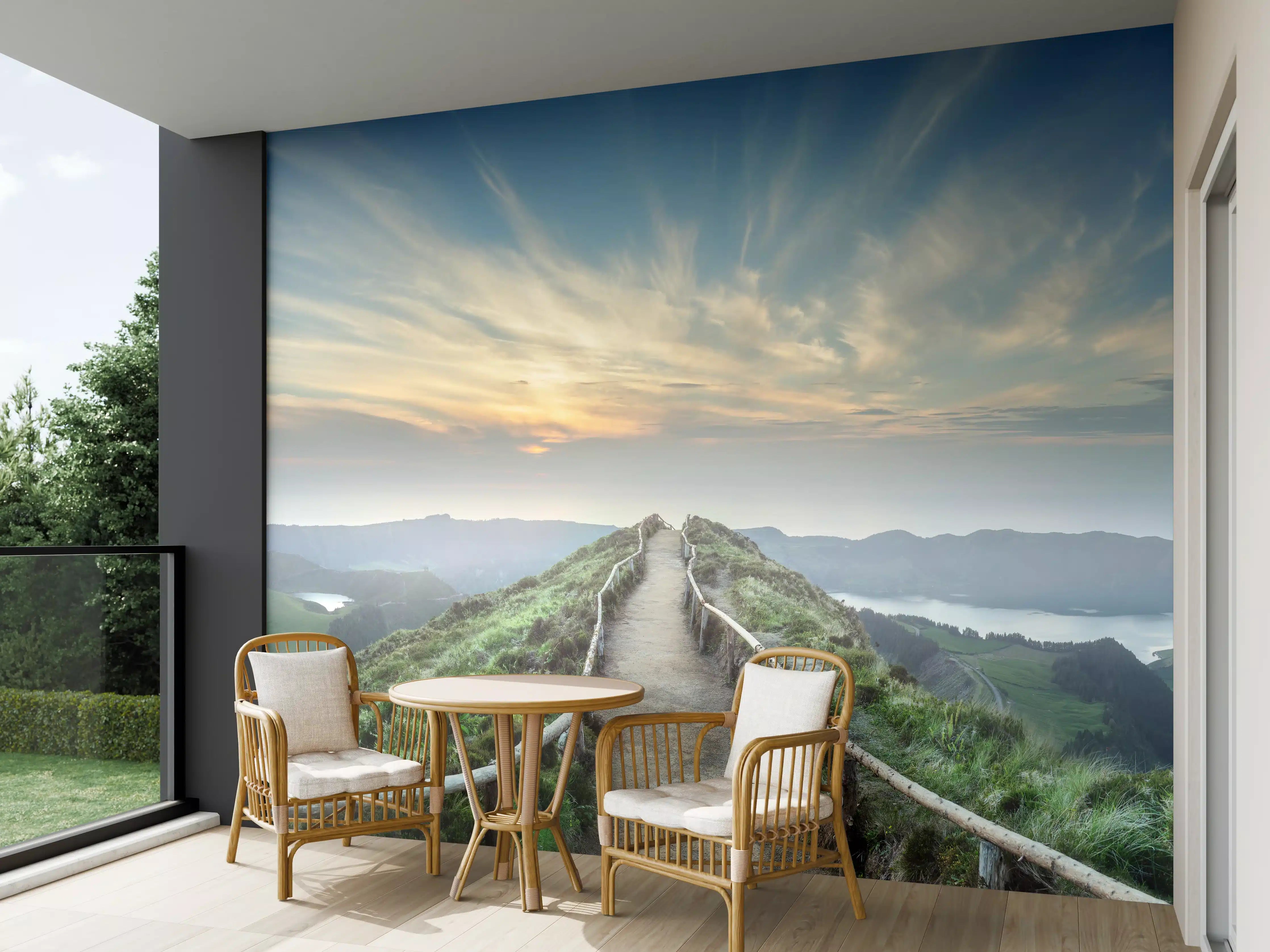 Wandverkleidung außen - Fesselnde  Berglandschaft - Ponta Delgada
