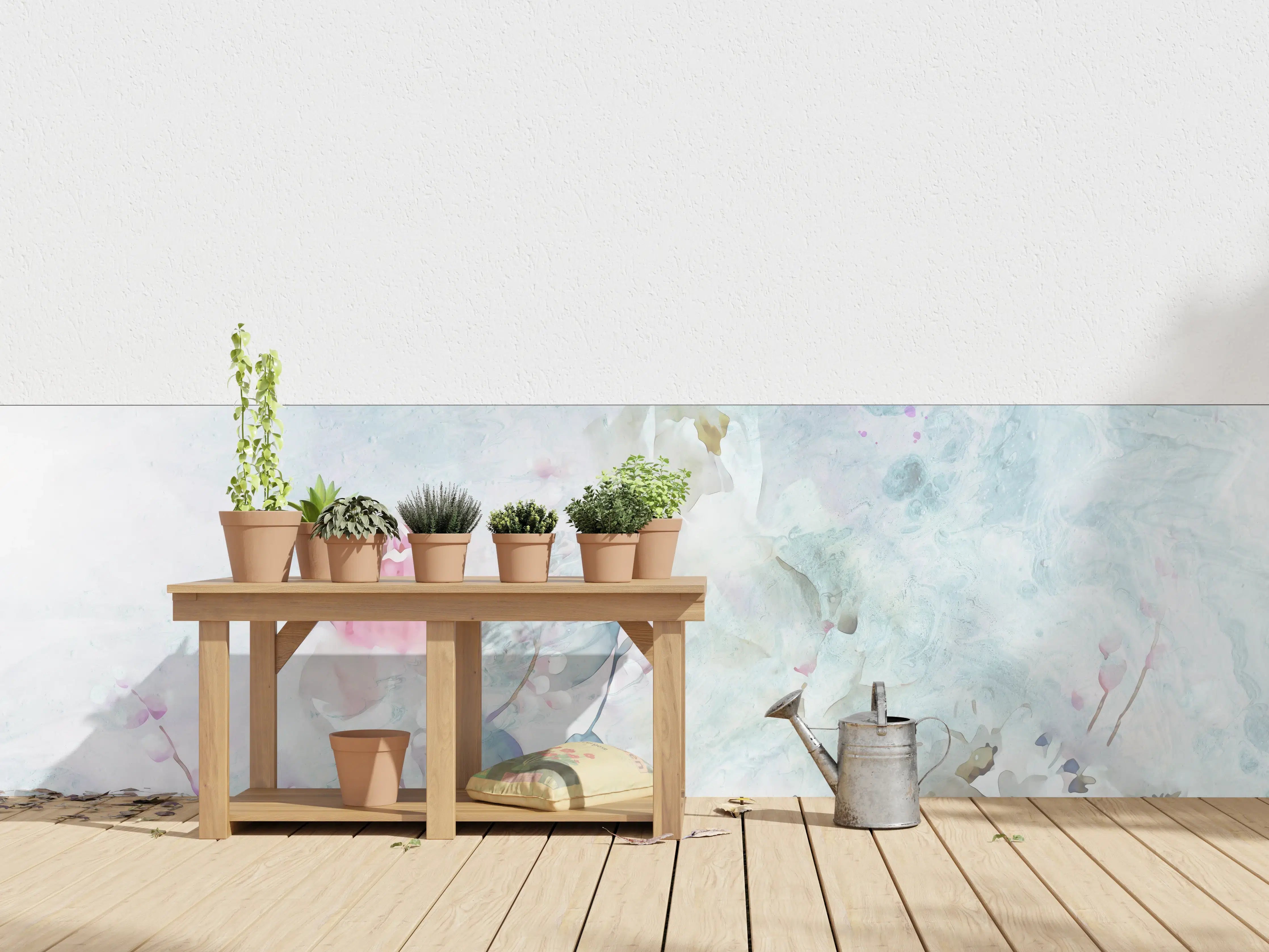 Wandverkleidung außen - Florale Kunst - Blumen Portrait