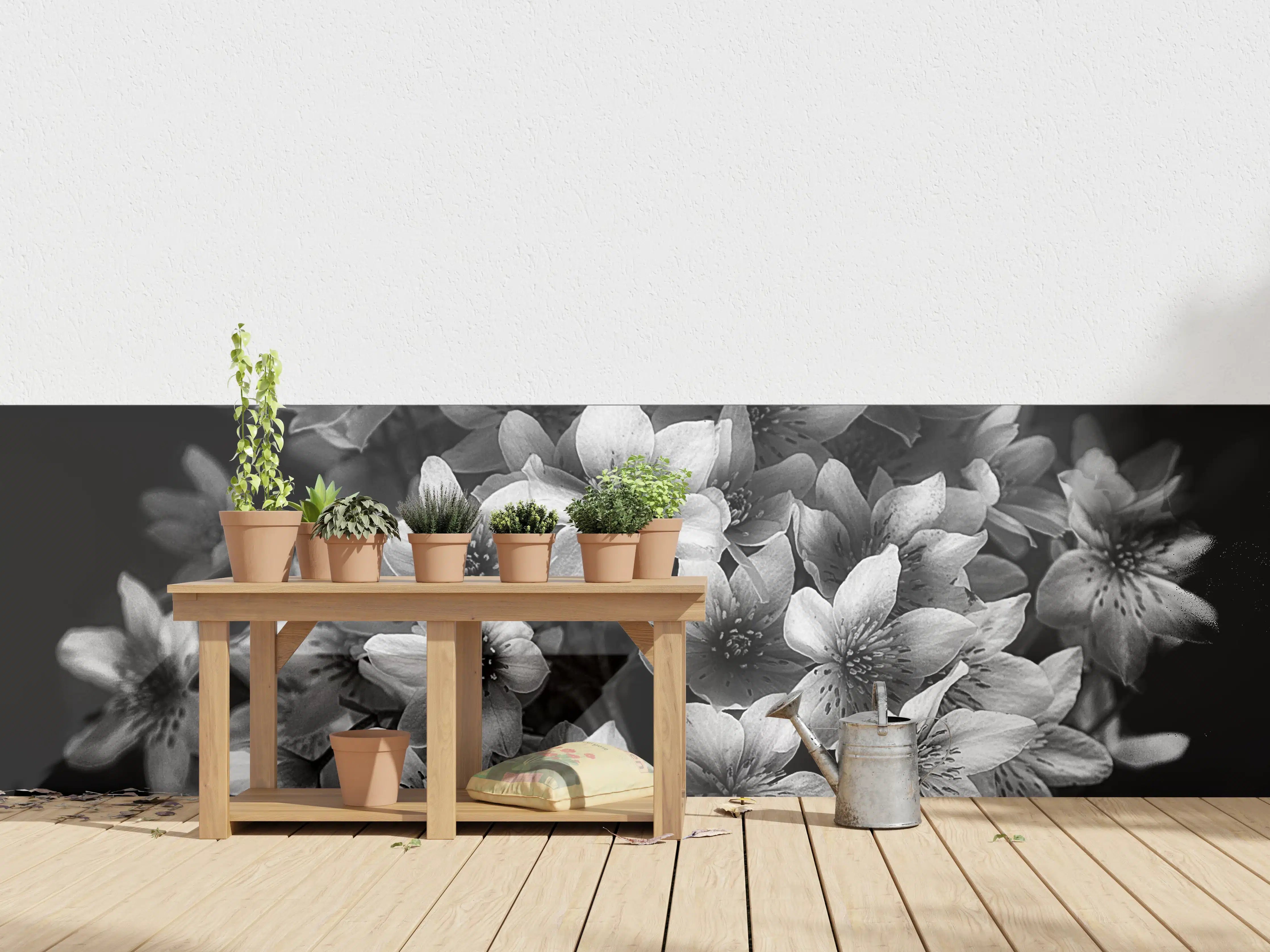 Wandverkleidung außen - Florale Kunst - Blumenstrauß